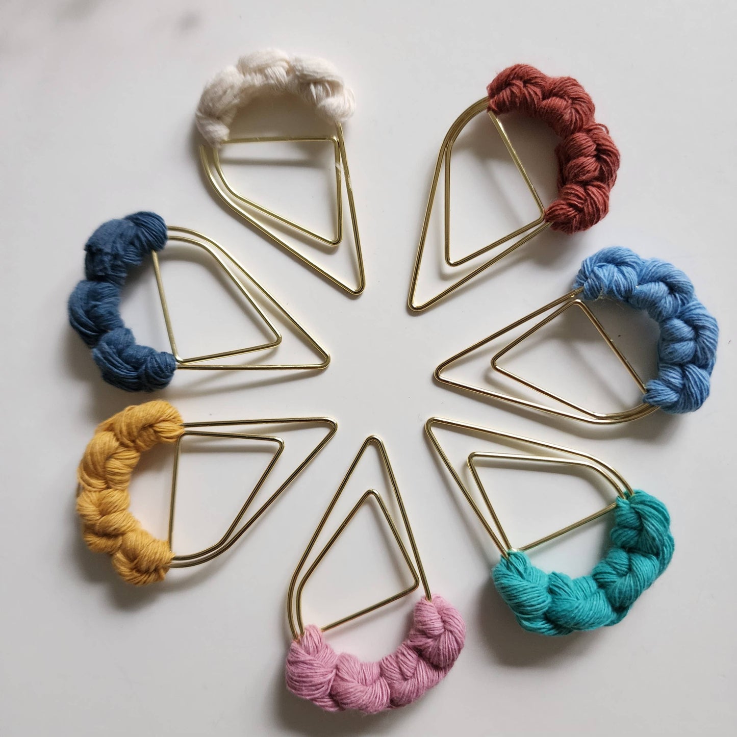 Mini Macrame Bookmark - Vanilla White