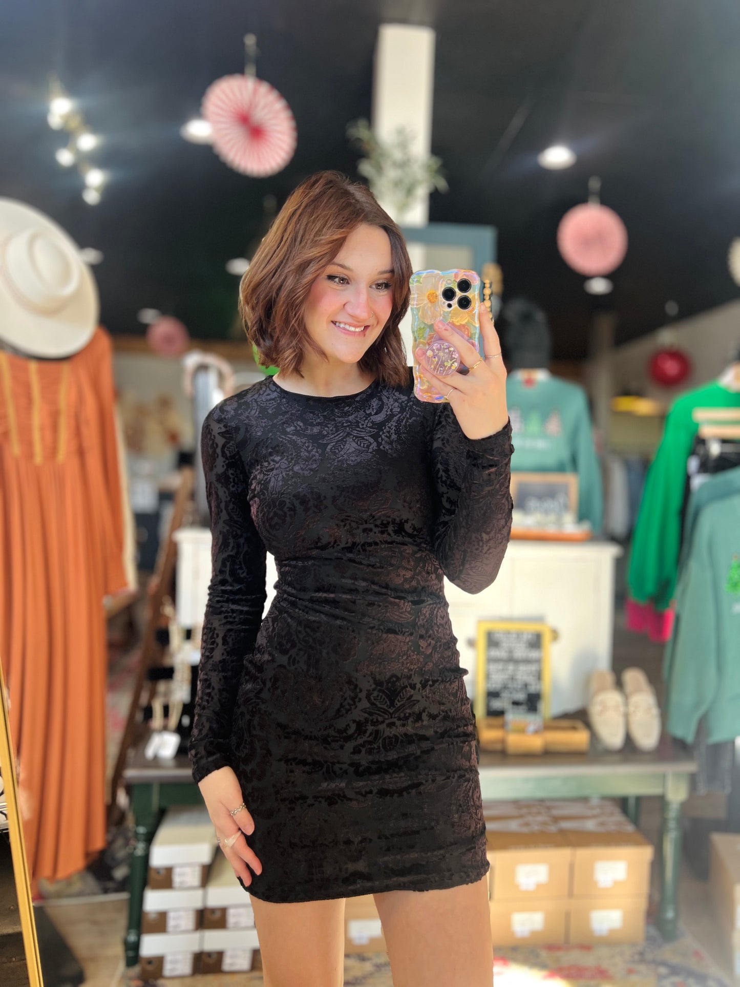 Windsor Velvet Dress - XS