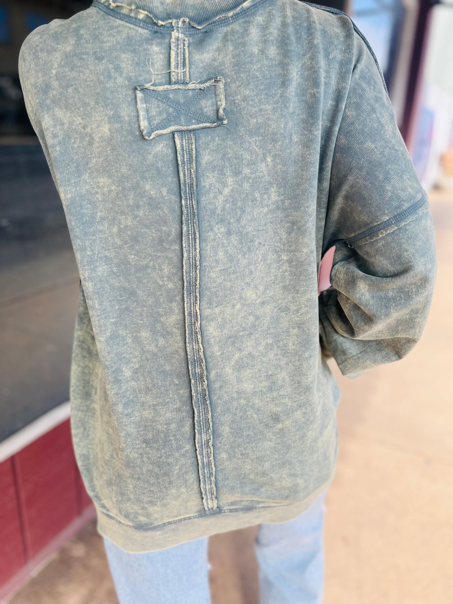 Back on Top | Pullover - Ash Jade