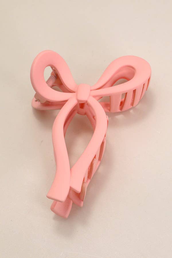 Salome Bow | Claw Clip - Pink