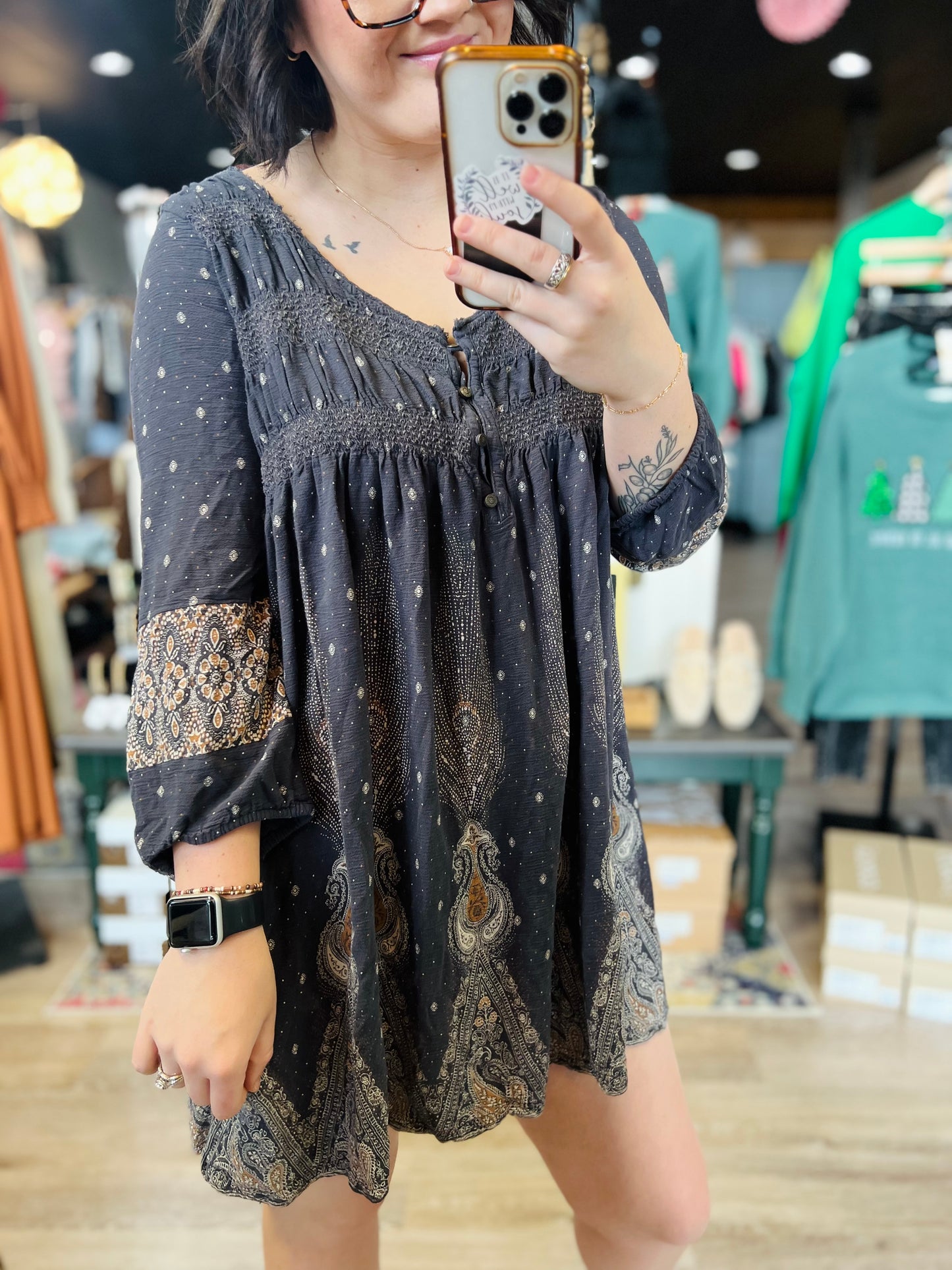 American Eagle Tribal Dress - L