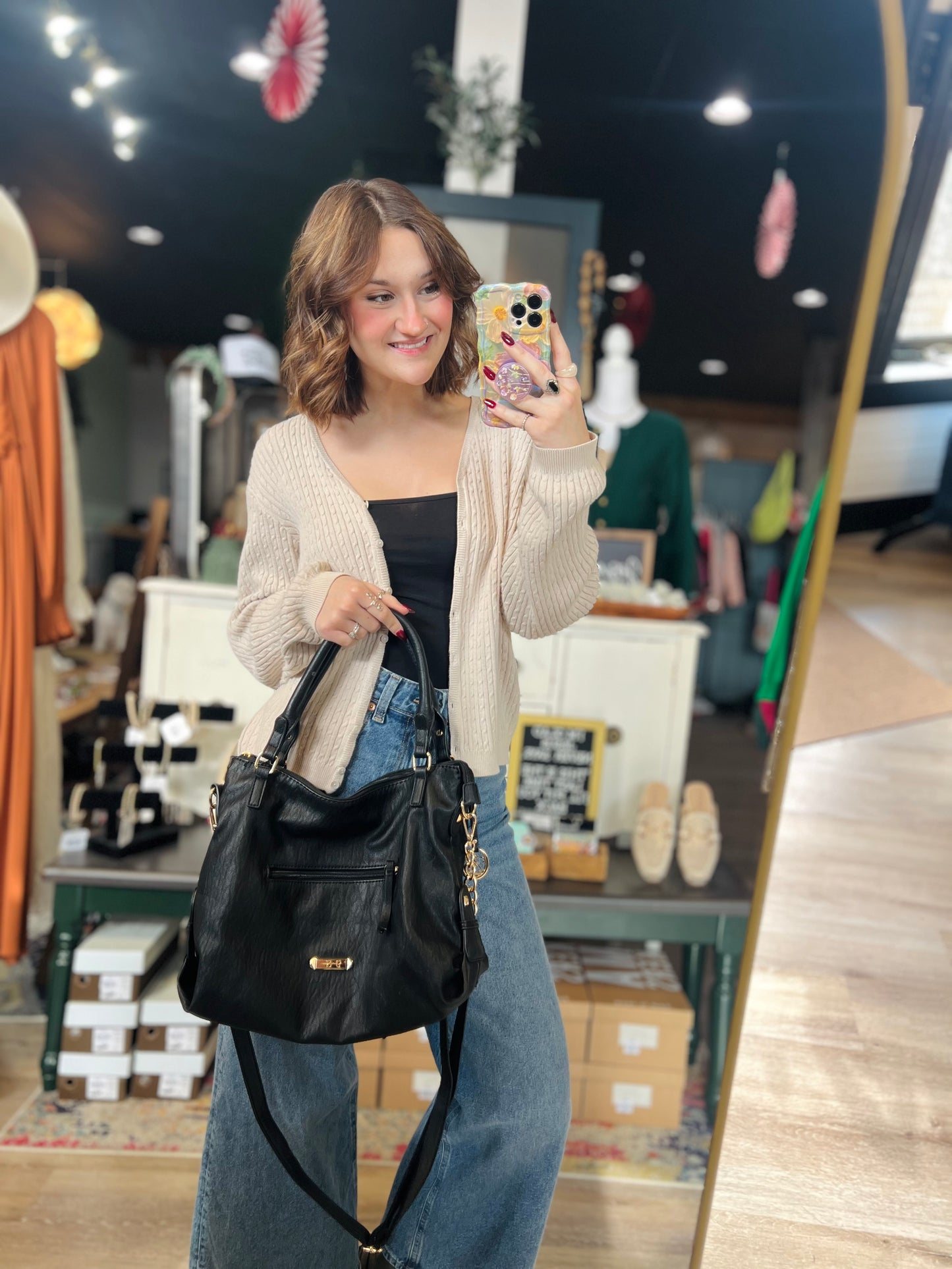 Jessica Simpson Black Crossbody Bag