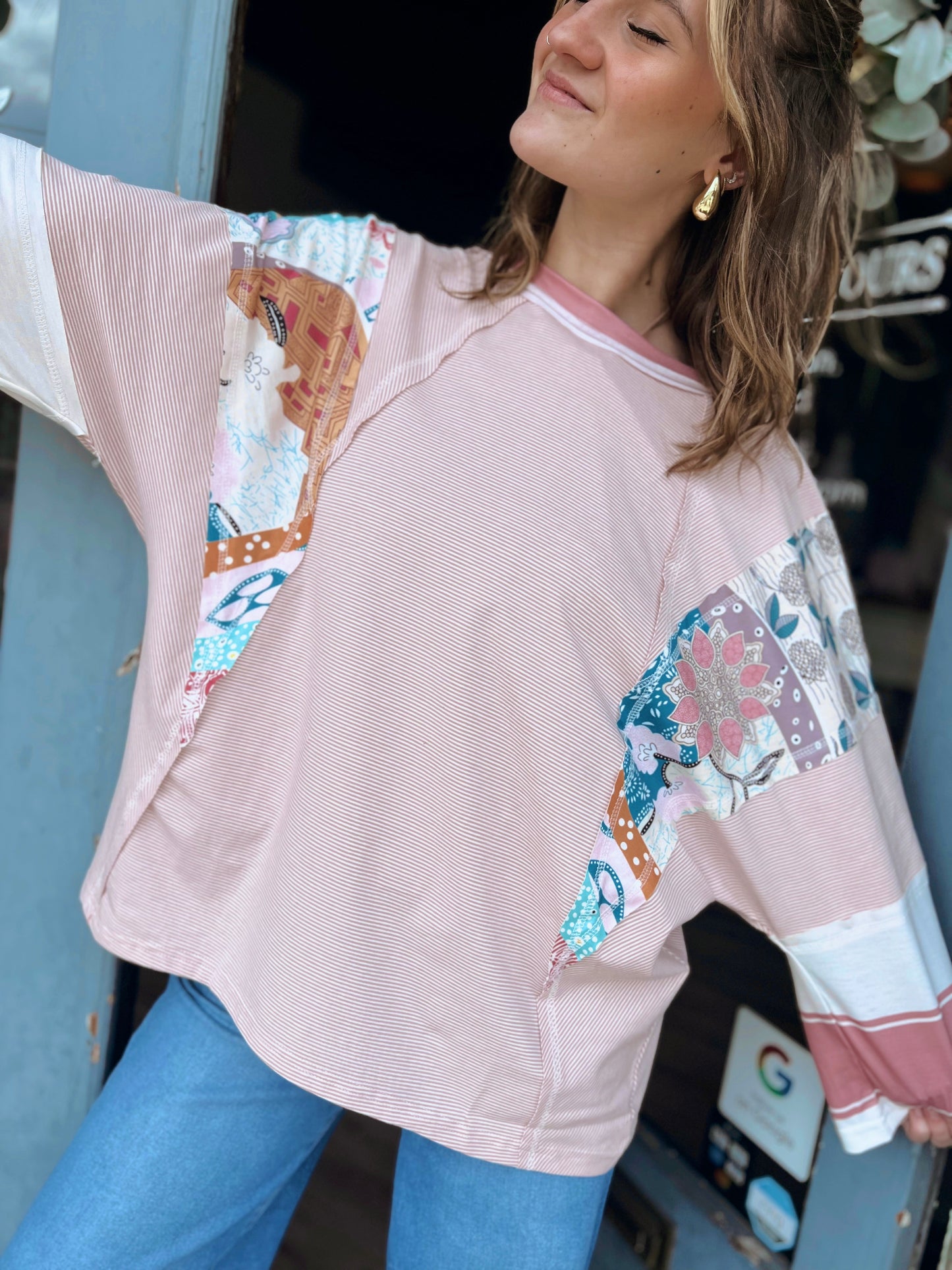 Josephine | Vine Patchwork Top