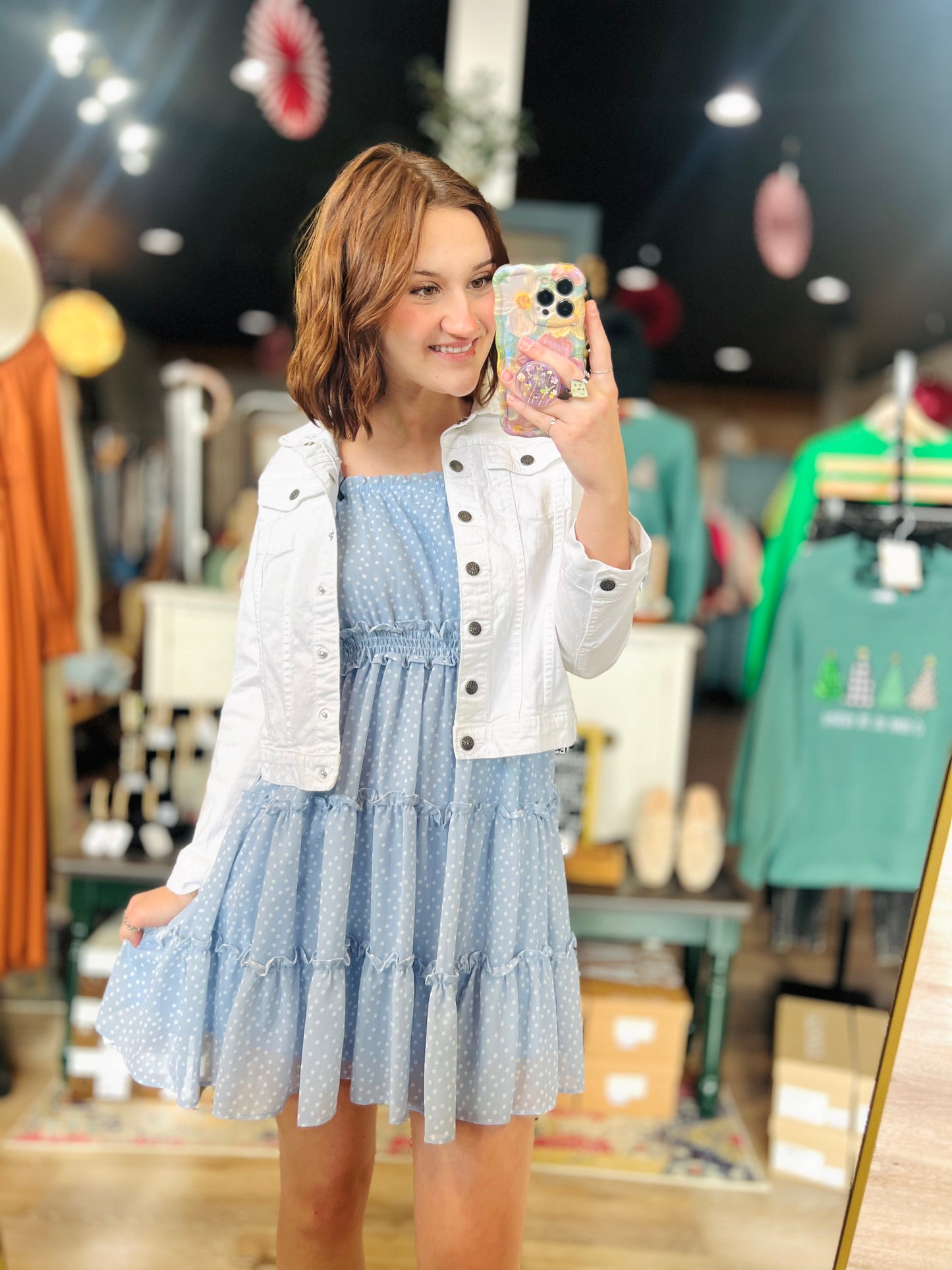 Crazy 8 White Jean Jacket - L 10/12