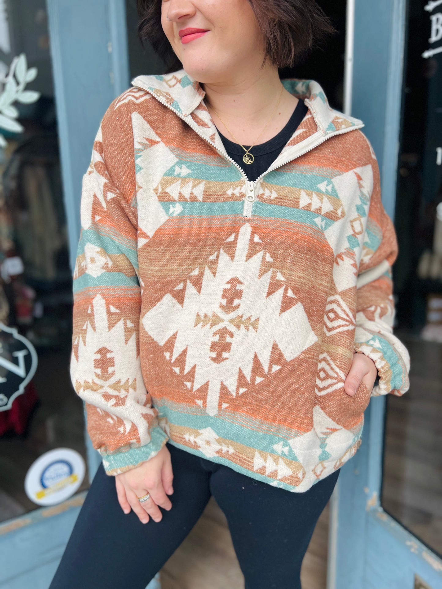 Maverick | Aztec Henley Pullover