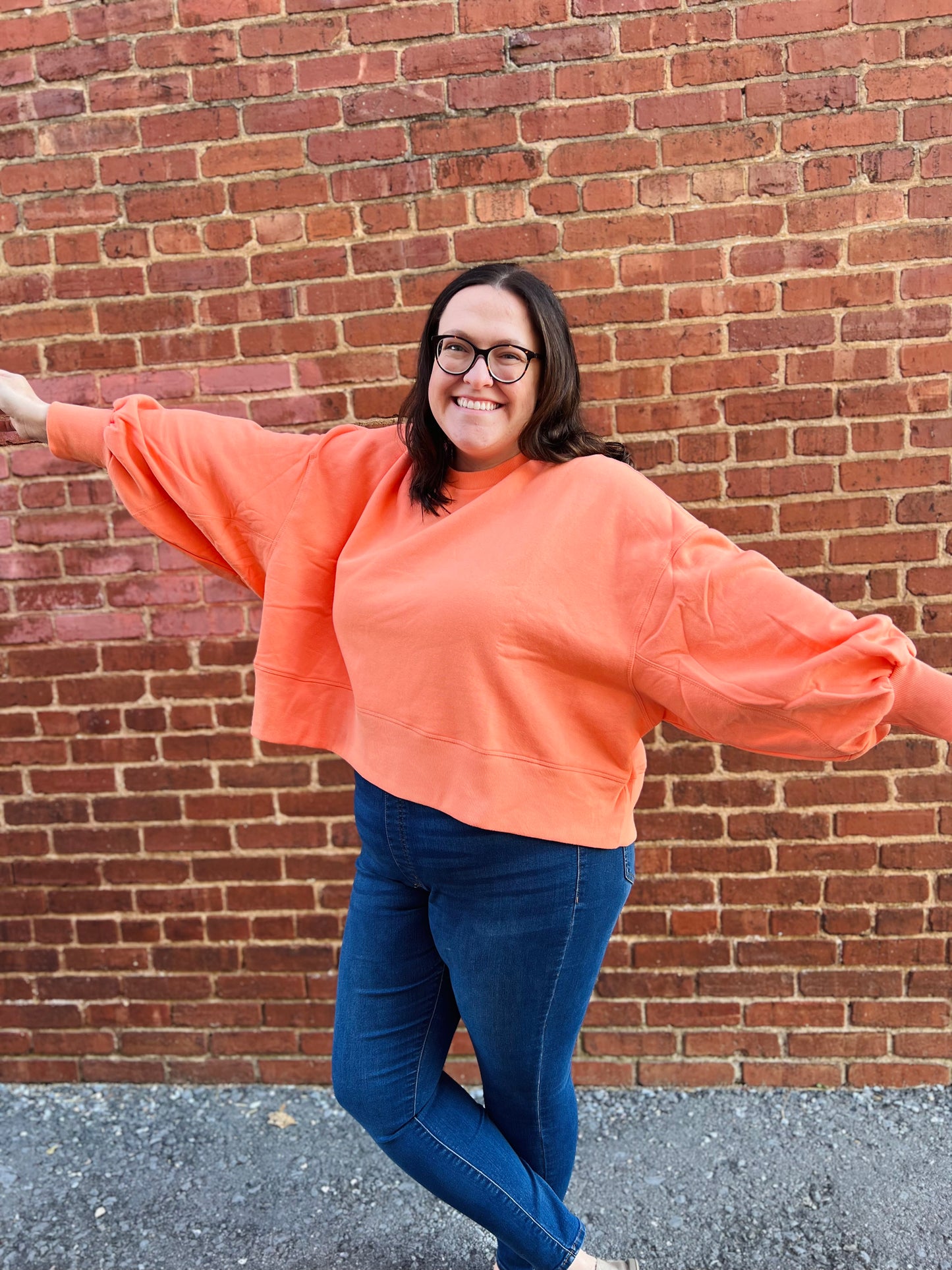 Hannie's Peachy Keen Crewneck