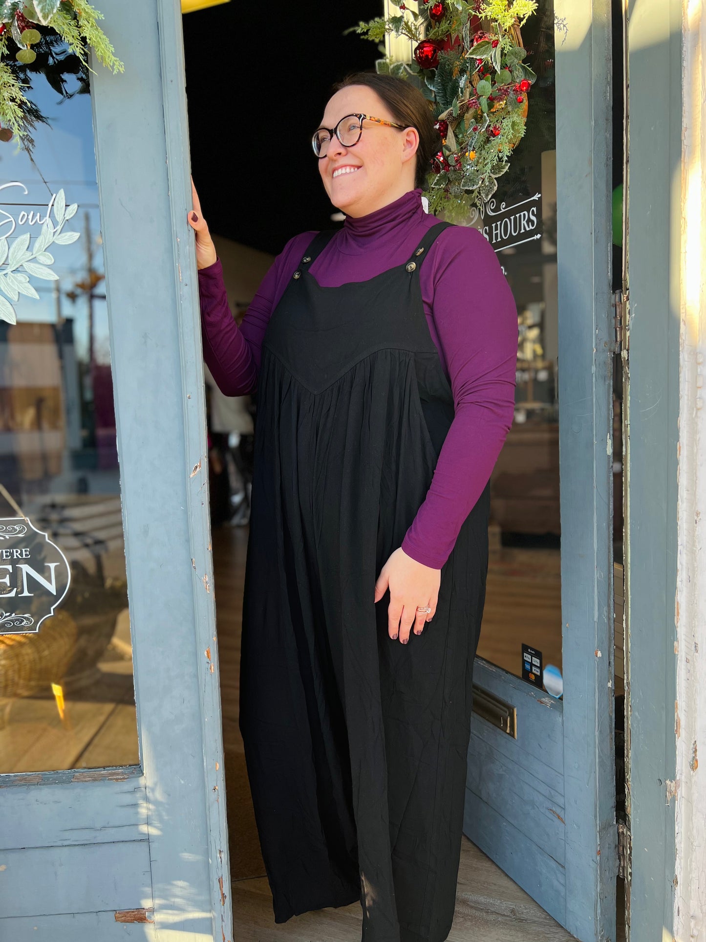 PLUS OVERALL RAYON JUMPSUIT