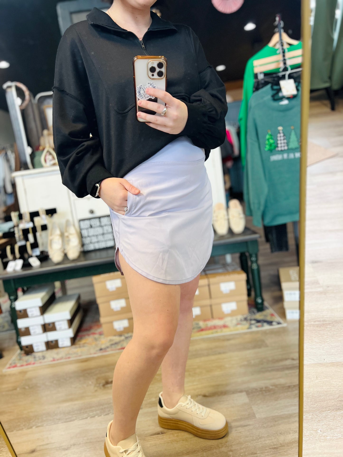 Simply Southern Lavender Skirt - L