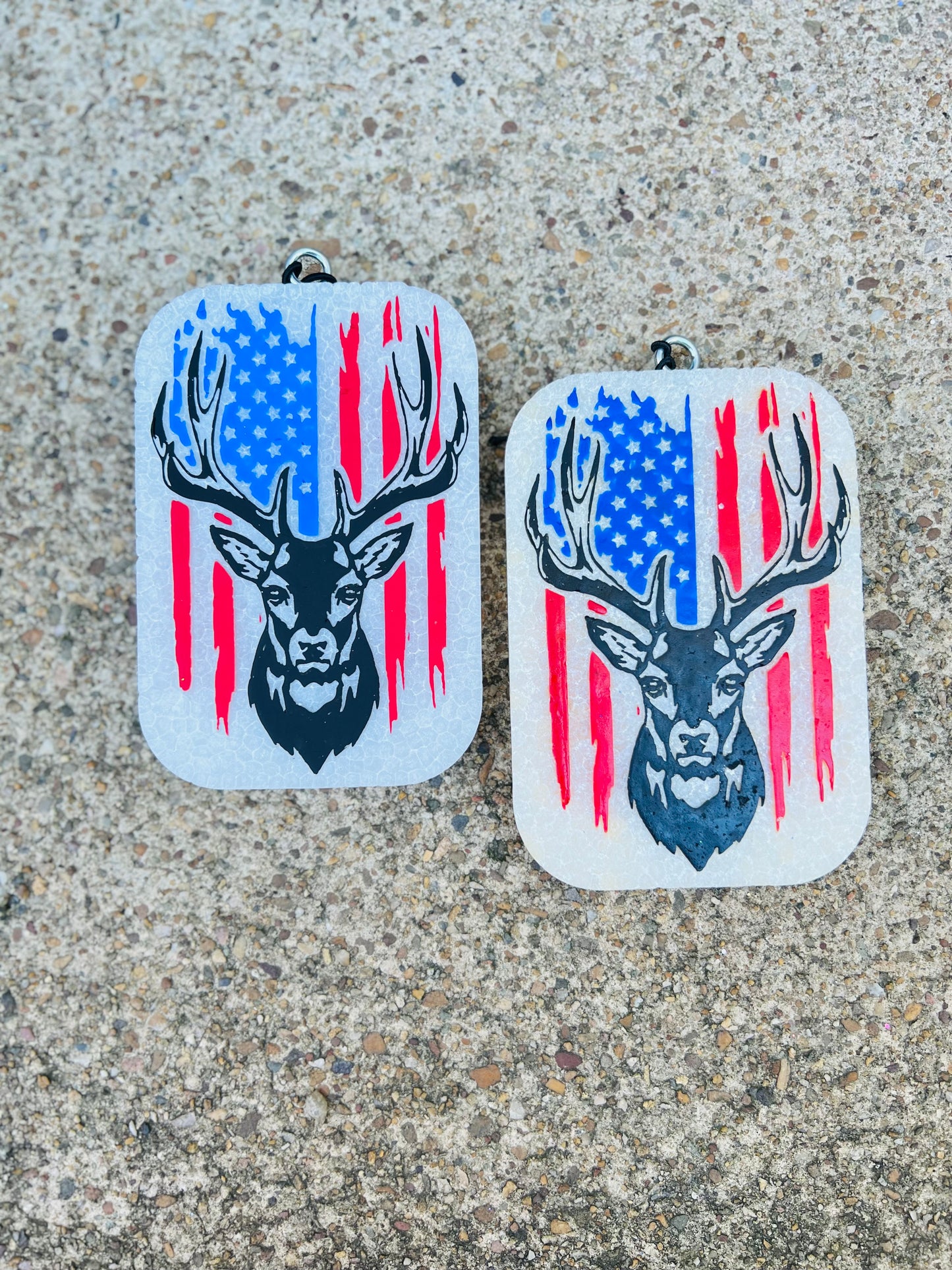 Deer Flag | Car Freshie