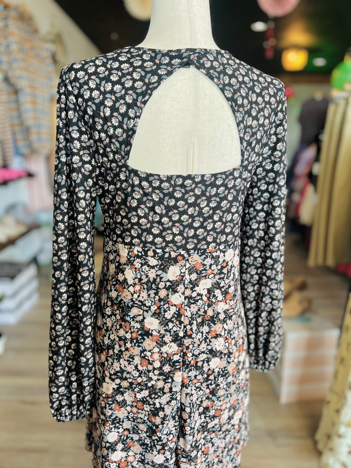 As U Wish Floral Dress - Size L