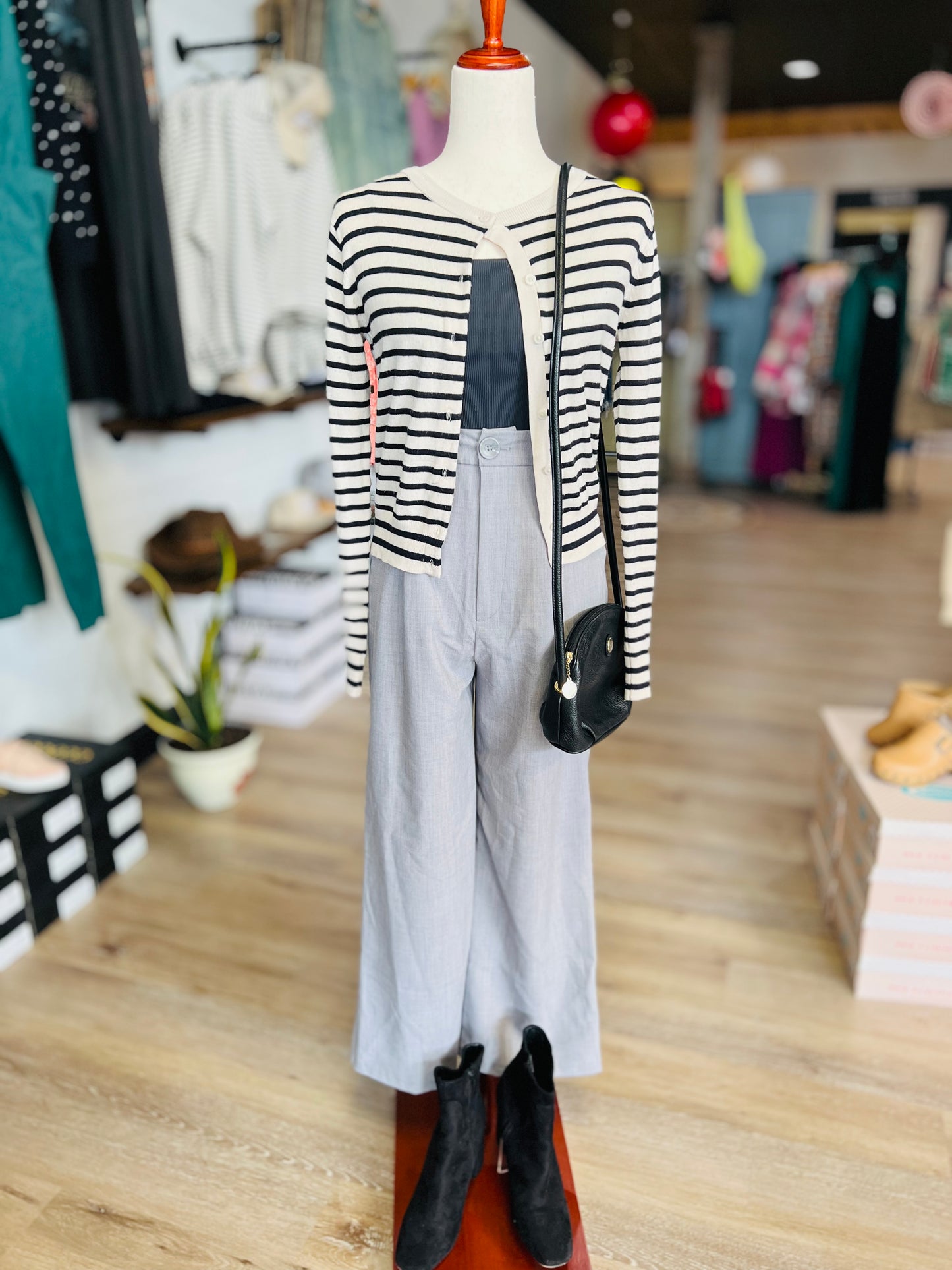 H&M Stripe Button Sweater - Size XS