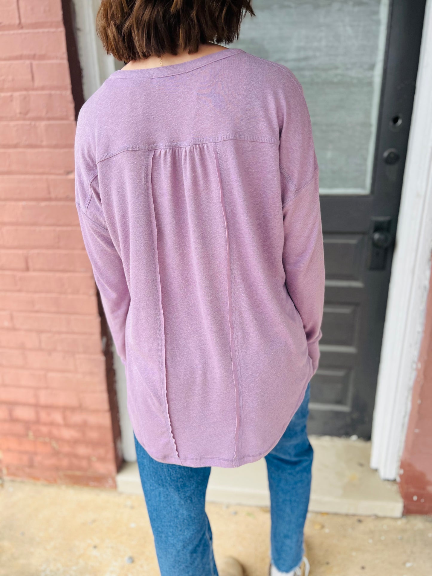 Cute as a Button | Henley Top