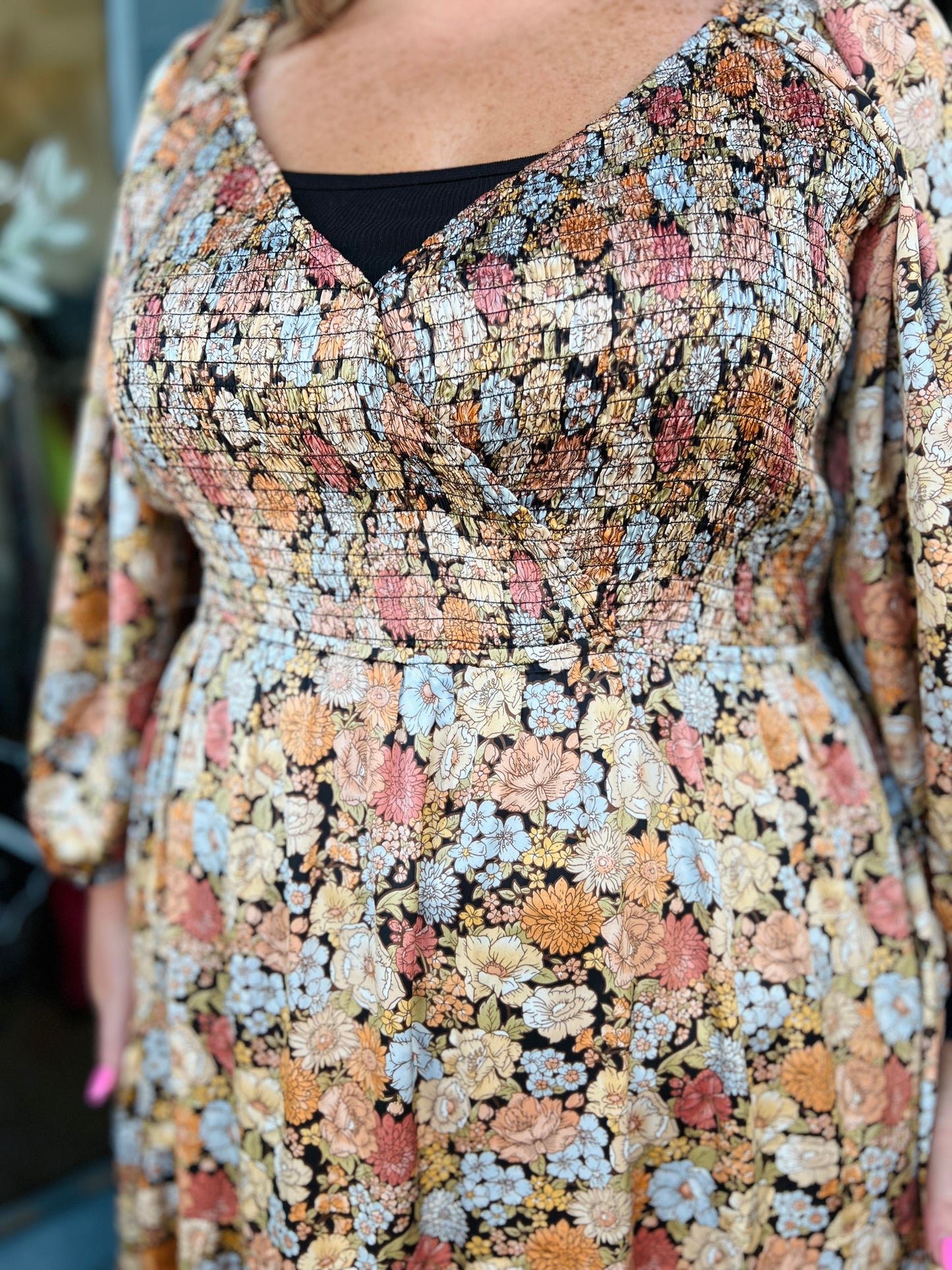 All Things Nice Floral Dress- Curvy