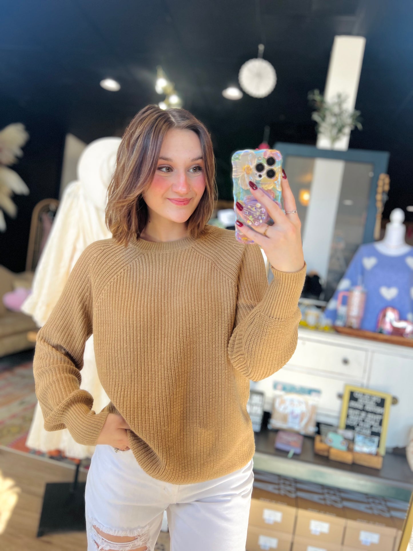 Jessica Simpson Camel Sweater - S