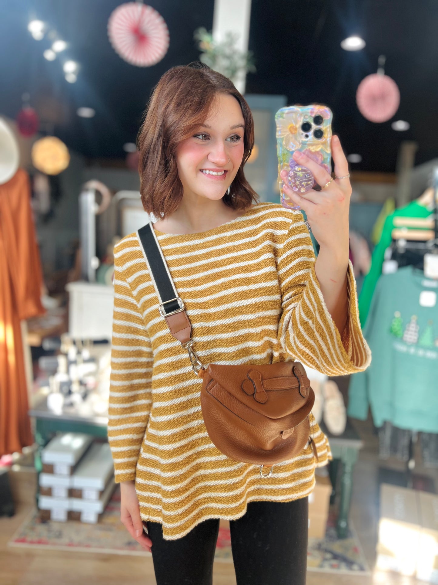Old Navy Yellow Stripe Sweater - L