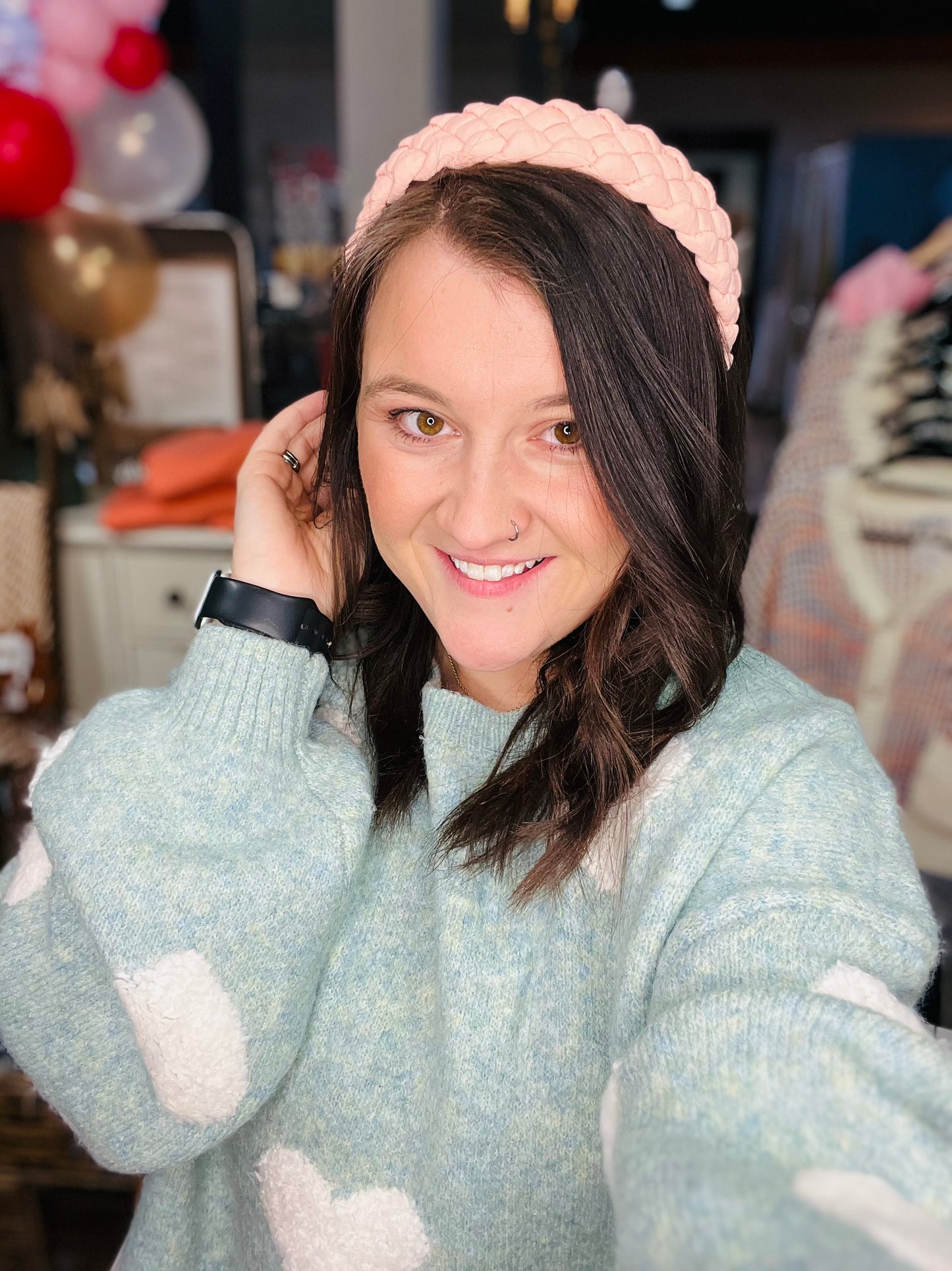 Light Pink Braided Headband