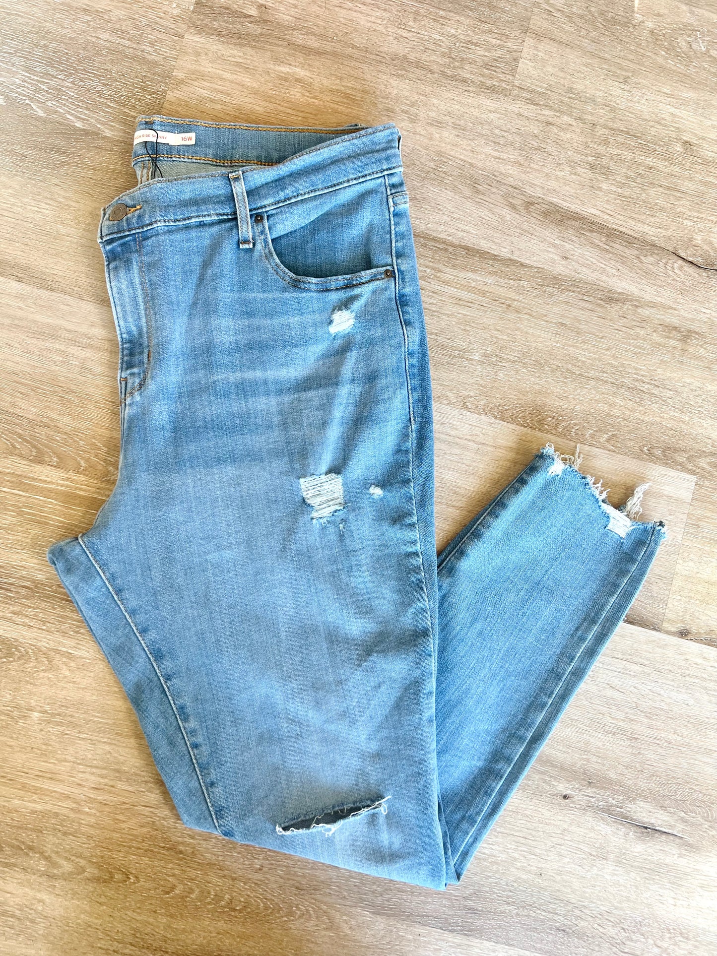 Denim Skinny Jeans - Size 16