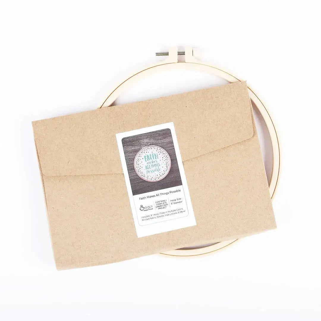 Faith Makes All Things Possible | Embroidery Kit