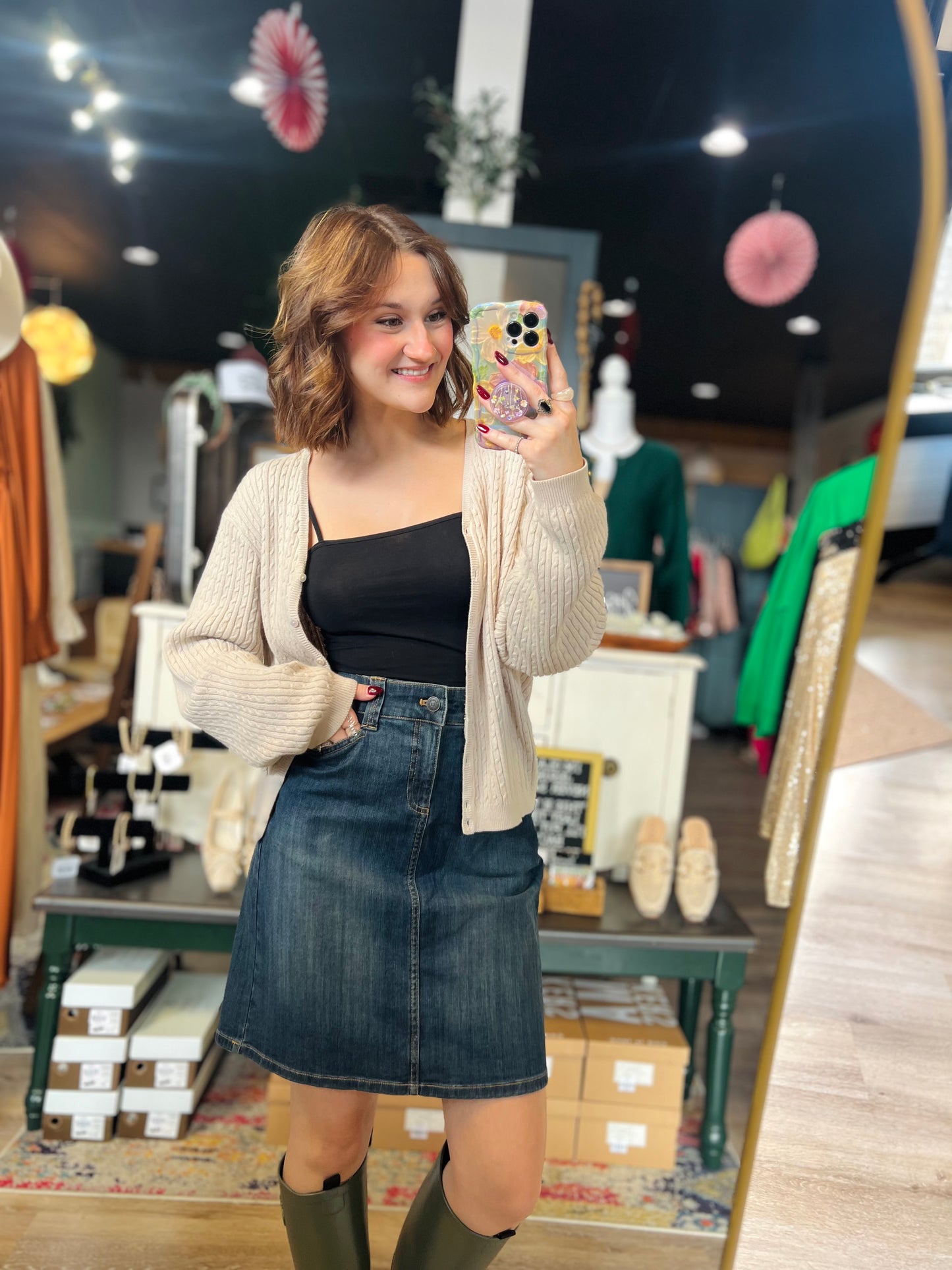 Bass Jean Skirt - Size 4