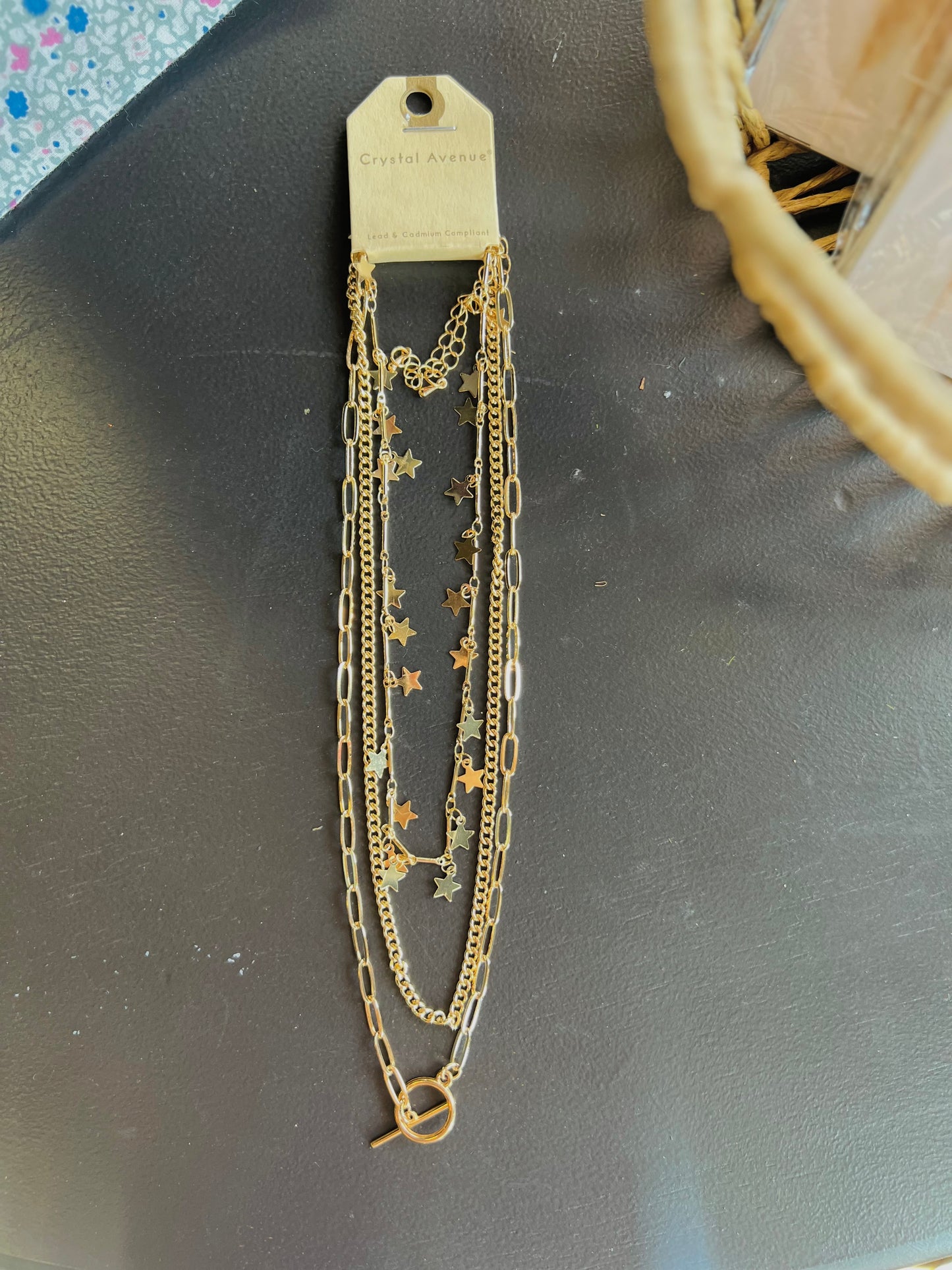 NWT Layered Necklace W/ Stars