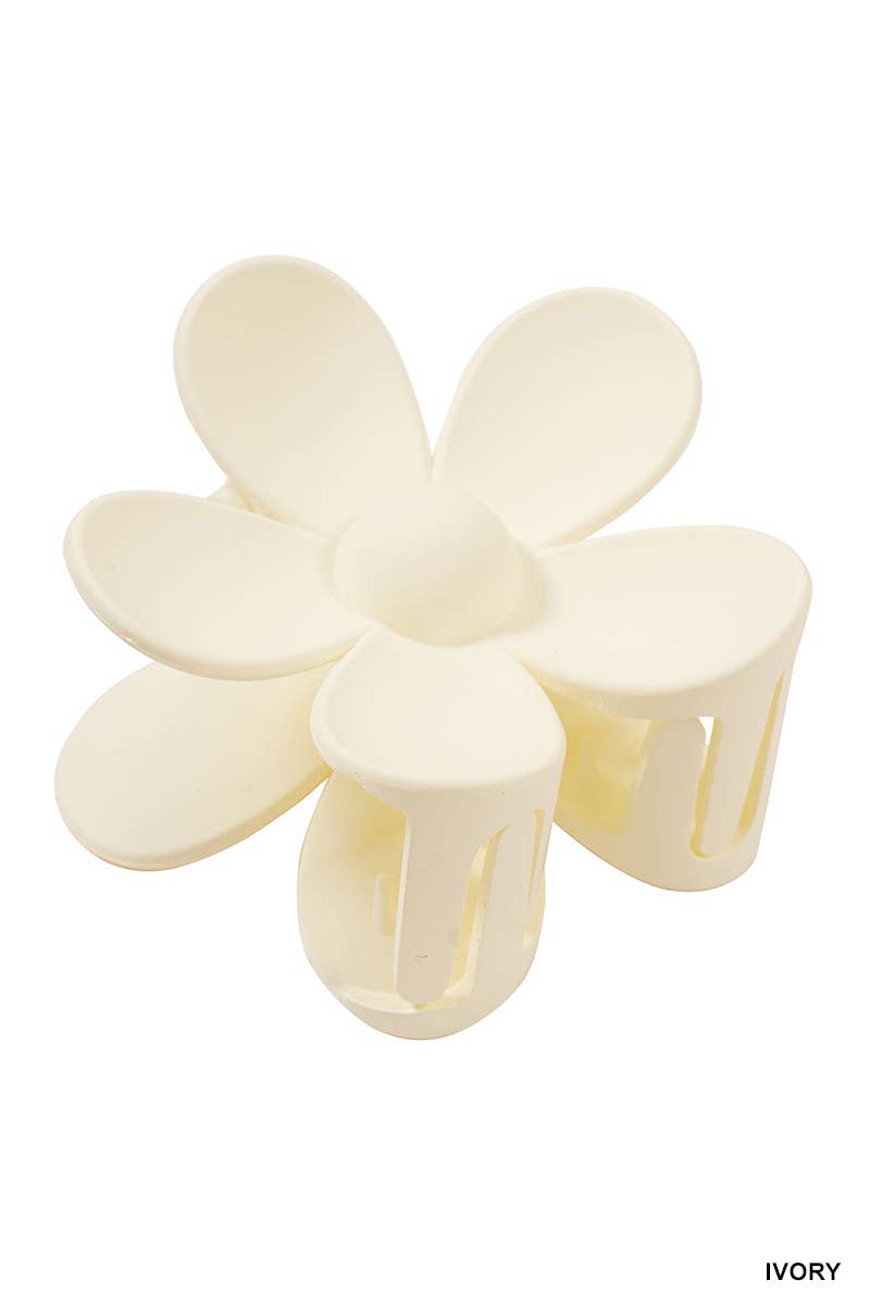 Large Flower | Claw Clip - Ivory