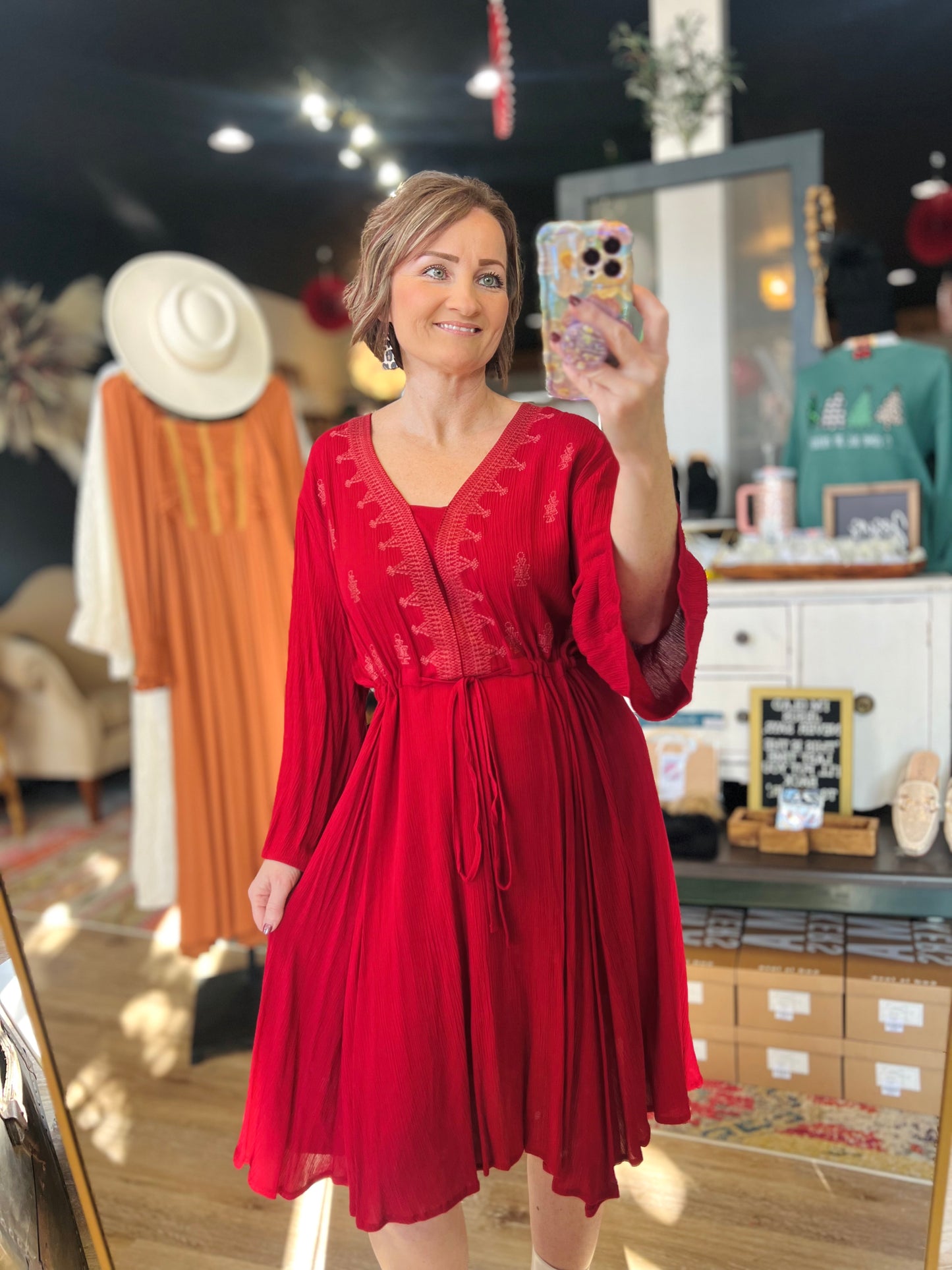 Indigo Soul Red Dress - XL