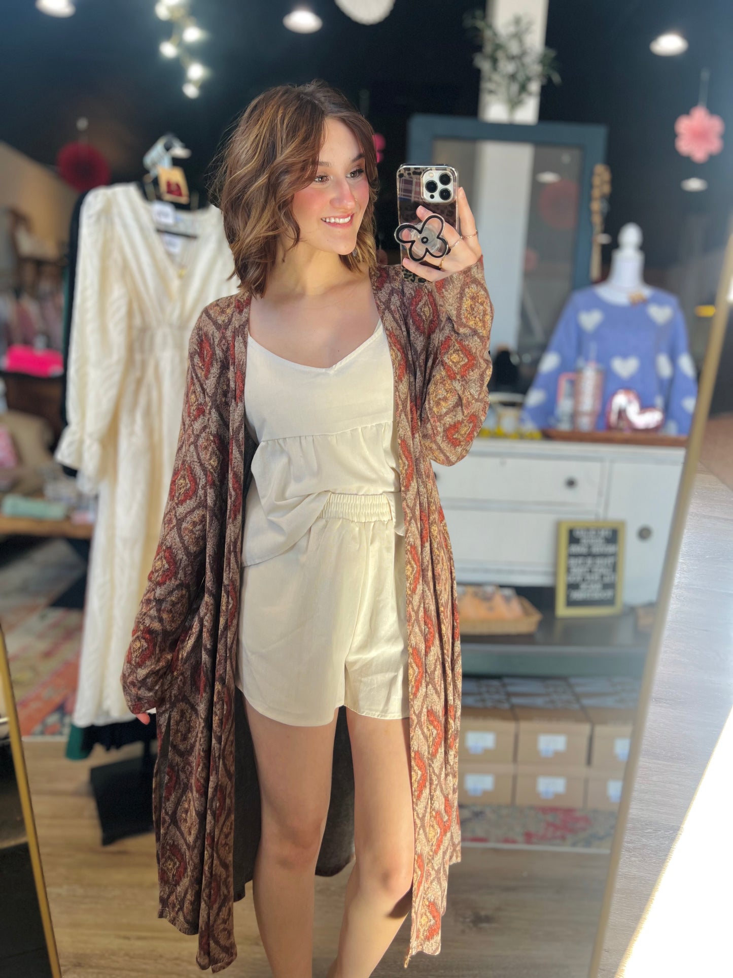 Maurices Tribal Print Cardigan - L