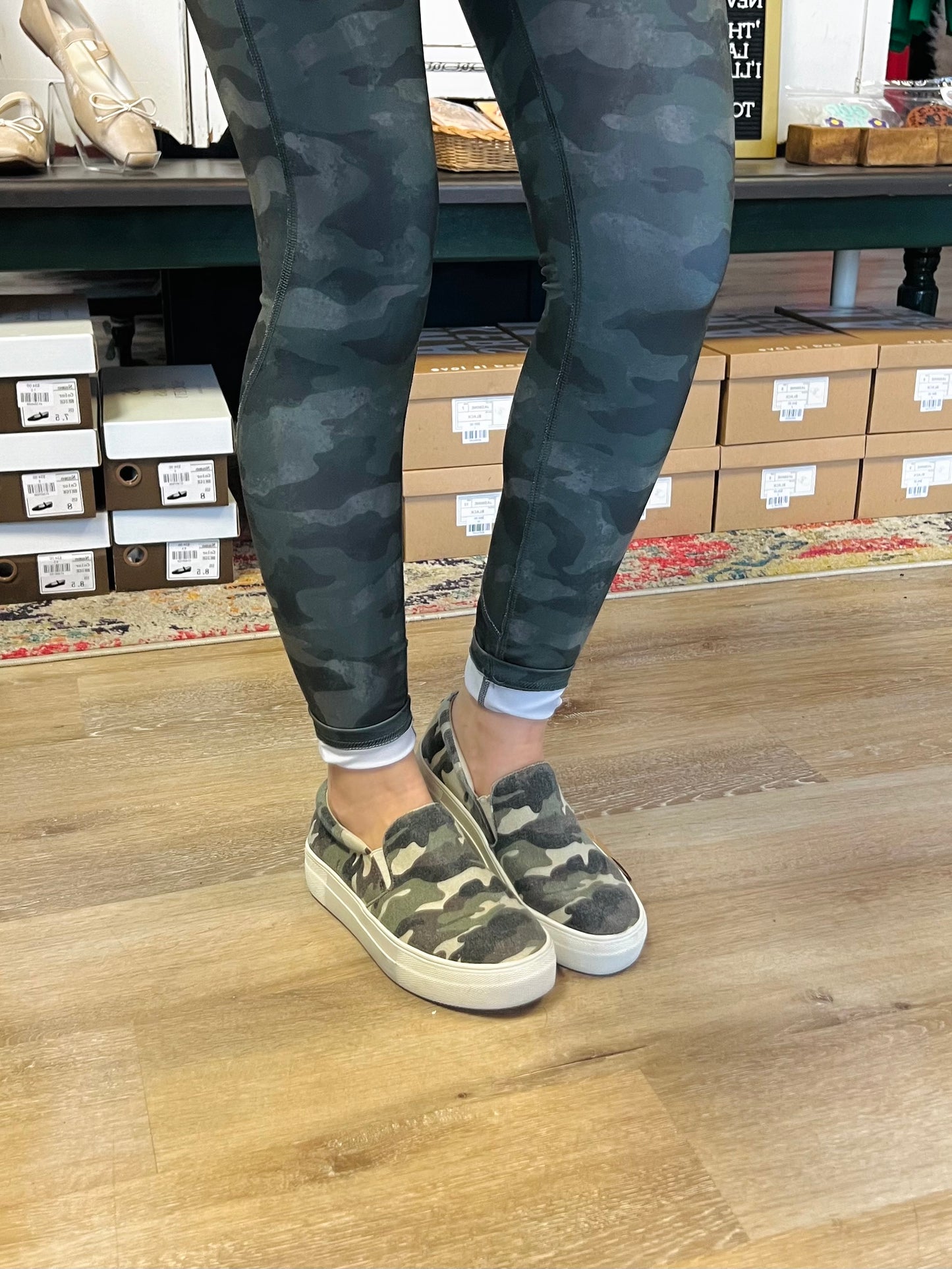 Camo Platform Steve Madden Shoes - Size 6.5