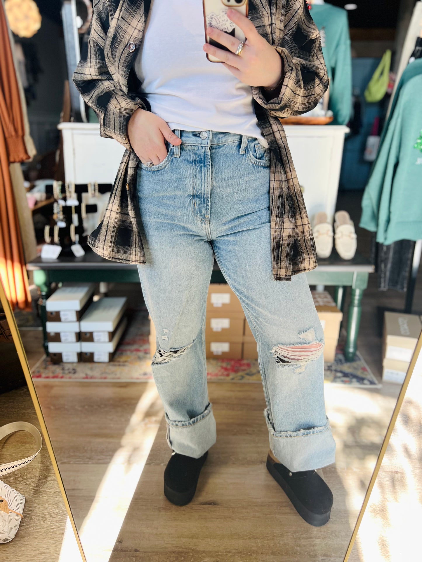 Arizona Skater Jeans NWT Light Wash - Size 7