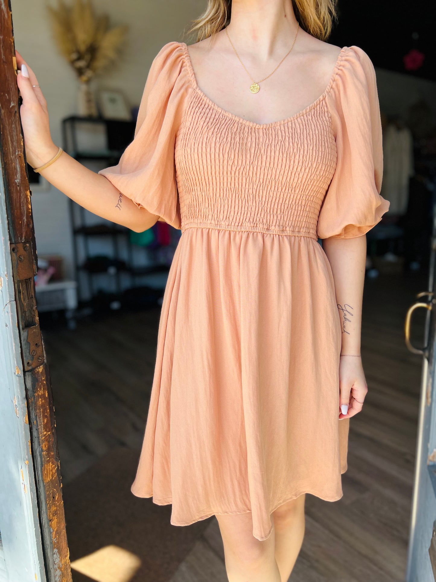 Ruth | Smock Babydoll Dress