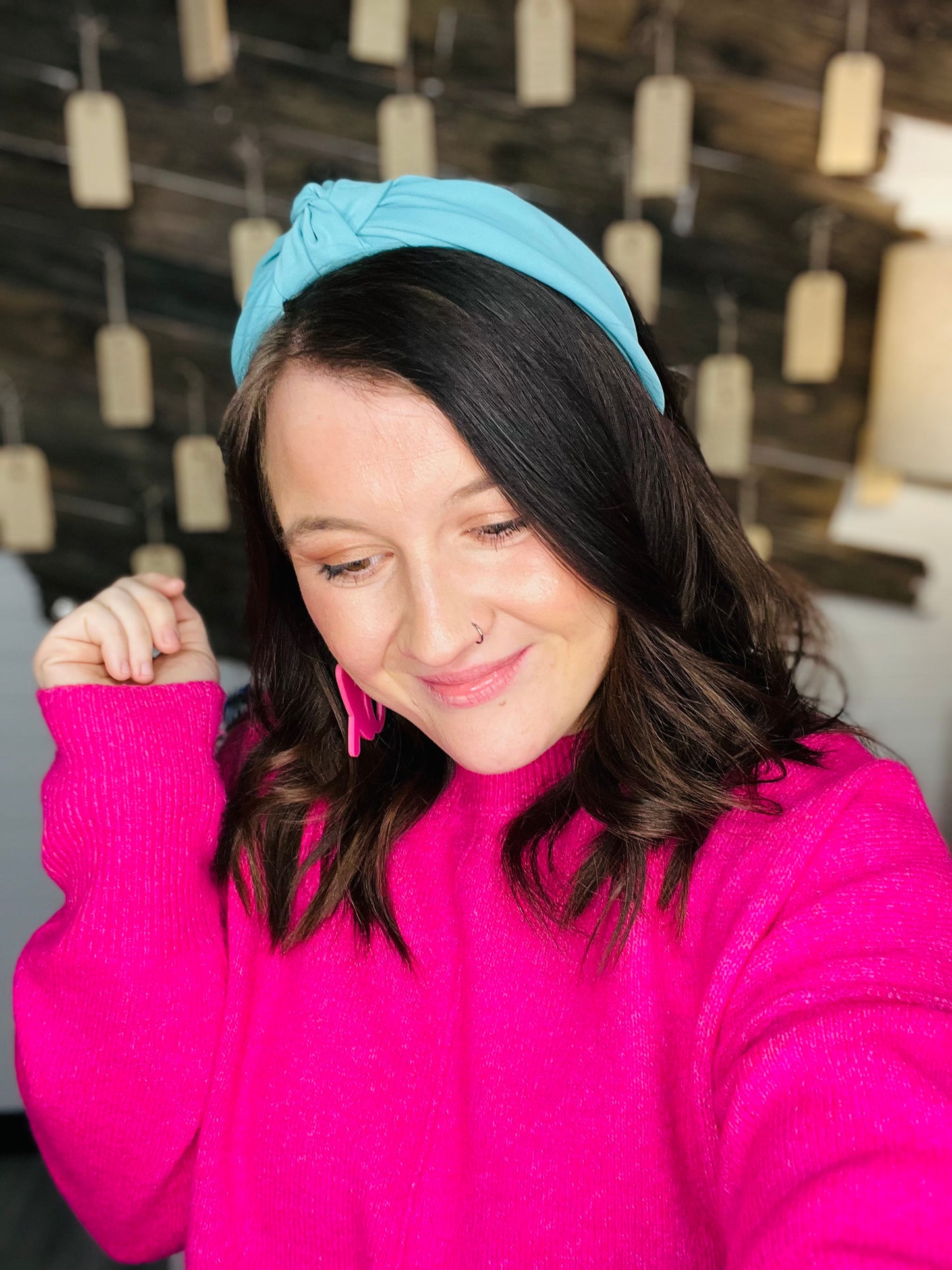 Mint Soft Textured Fabric Headband