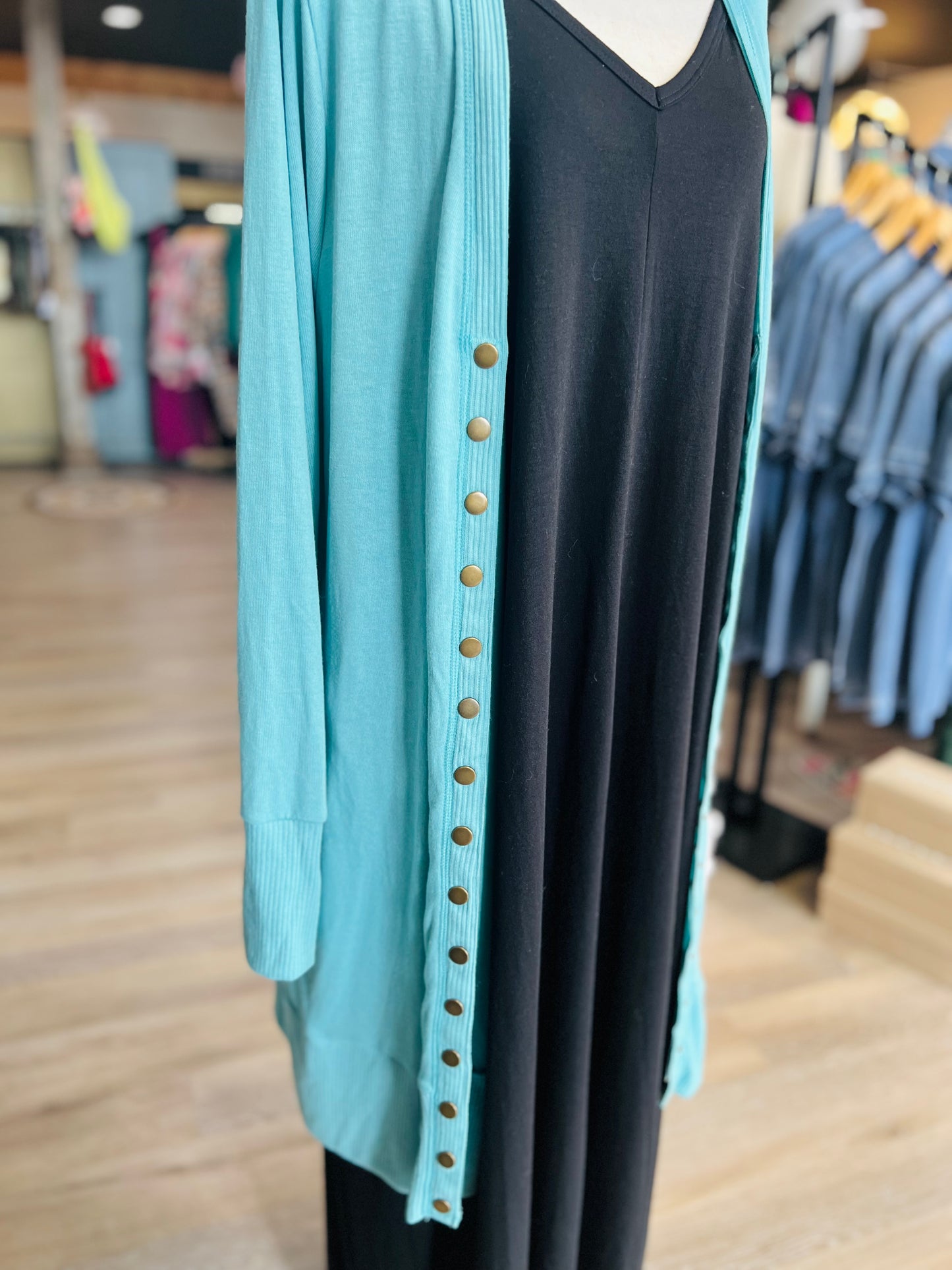 Zenana Teal Cardigan Boutique Brand - Size 3XL