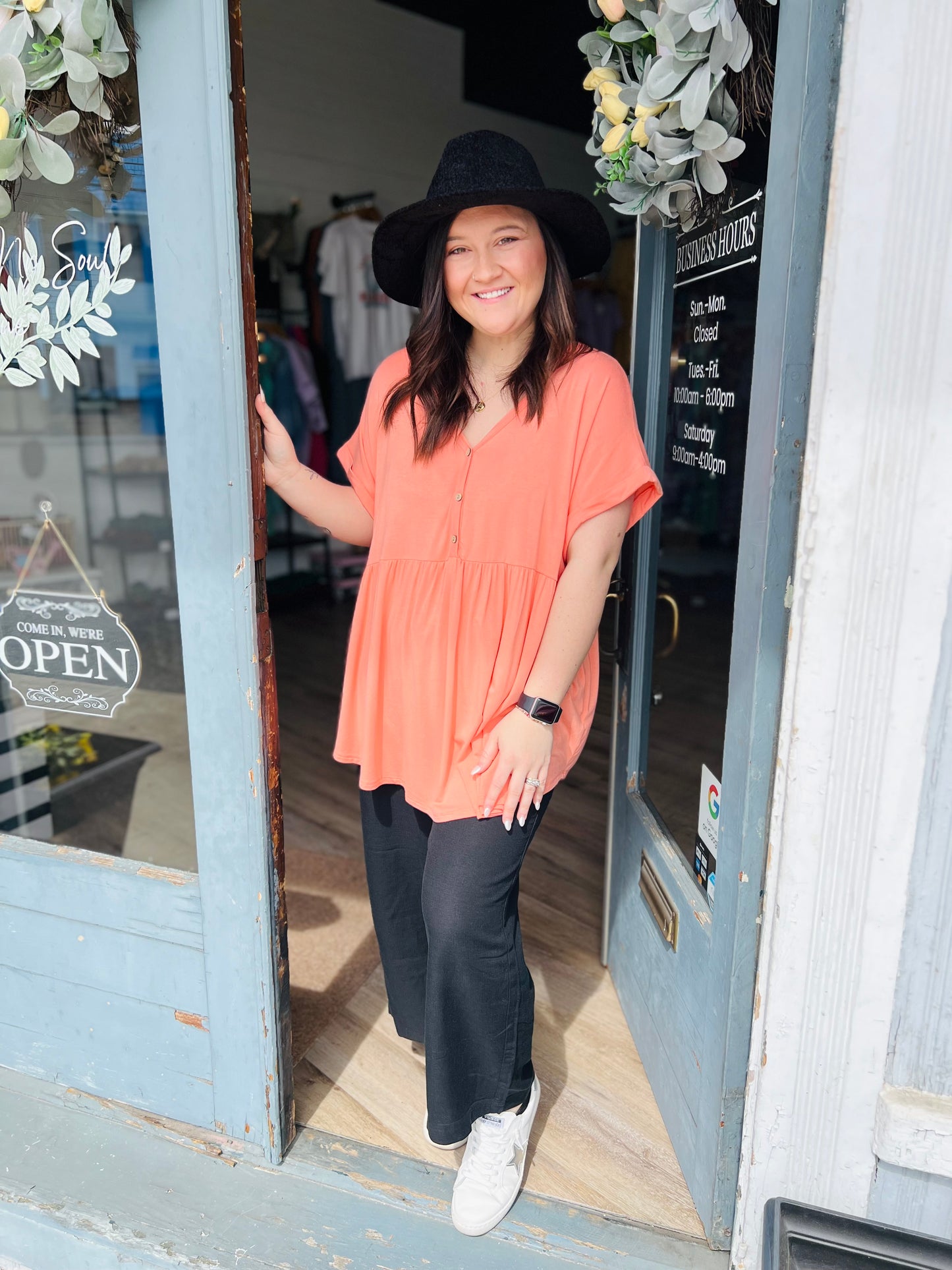 Phoebe | Babydoll Top - Curvy