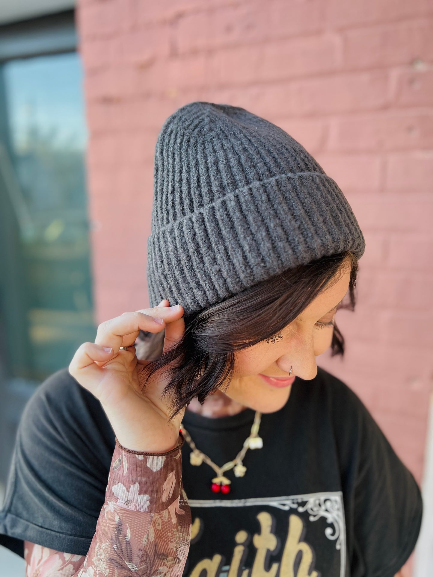 Aleck | Winter Beanie - Dark Grey