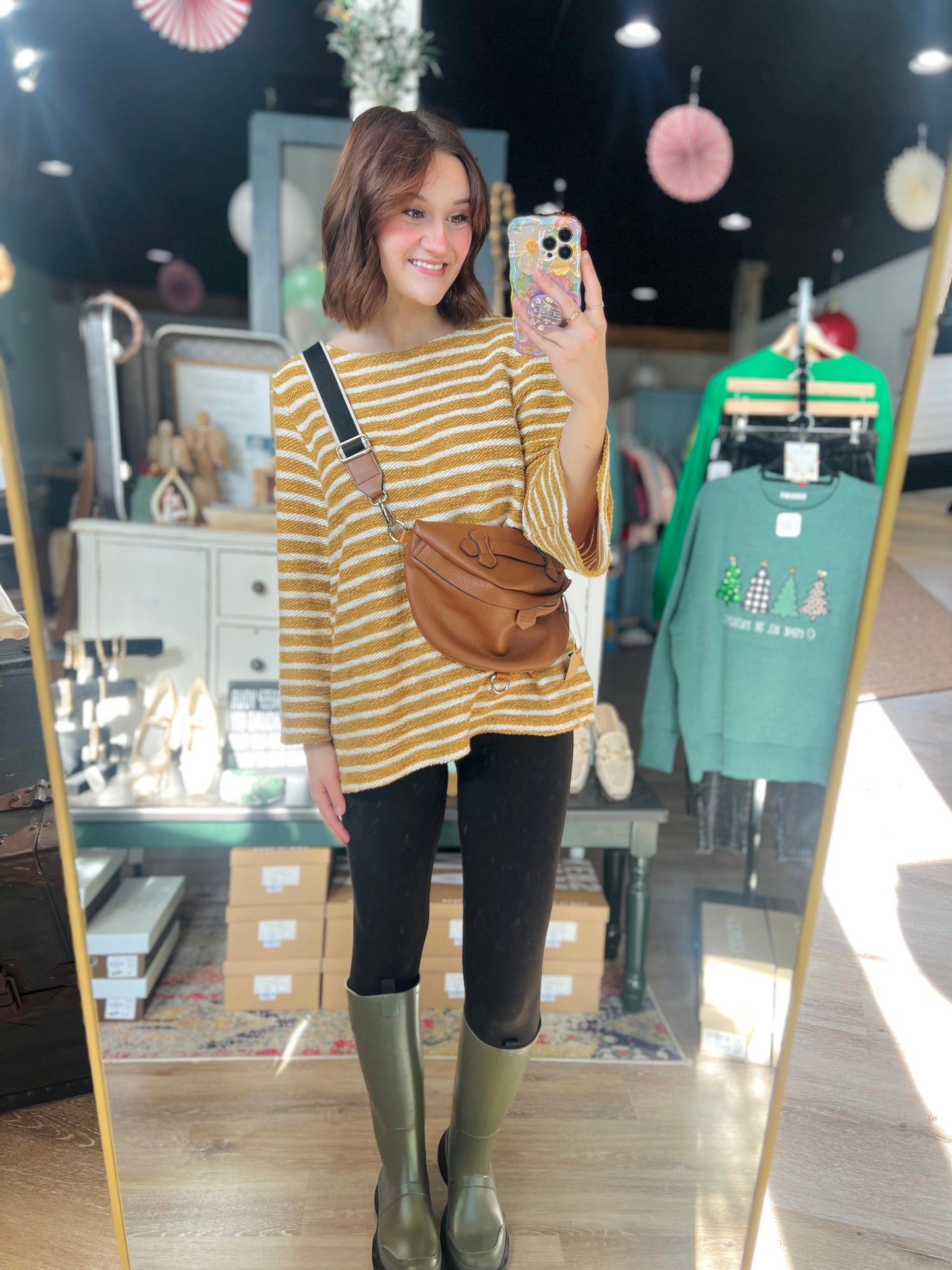 Old Navy Yellow Stripe Sweater - L