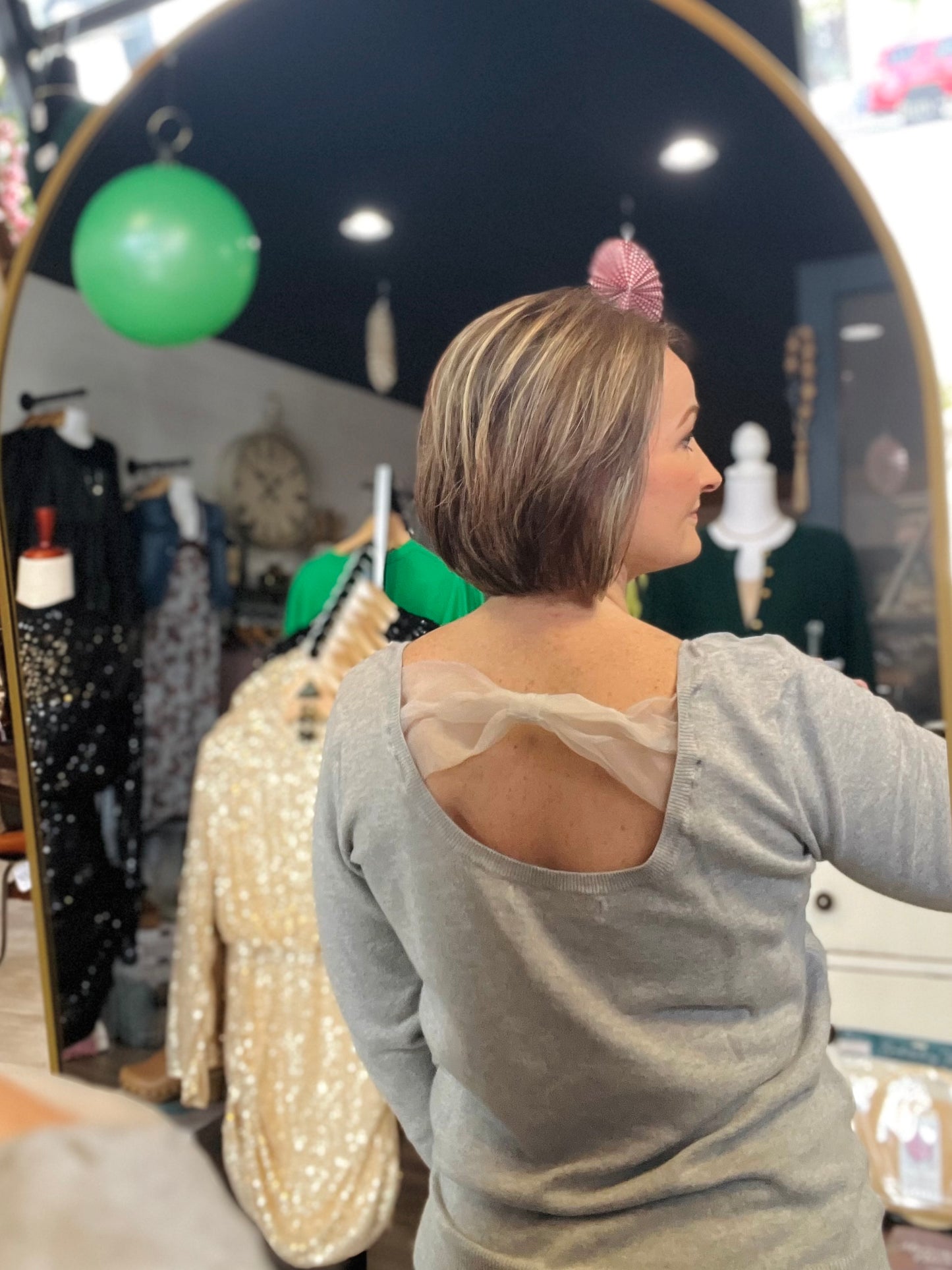 Lauren Conrad Polka Dot Top - M