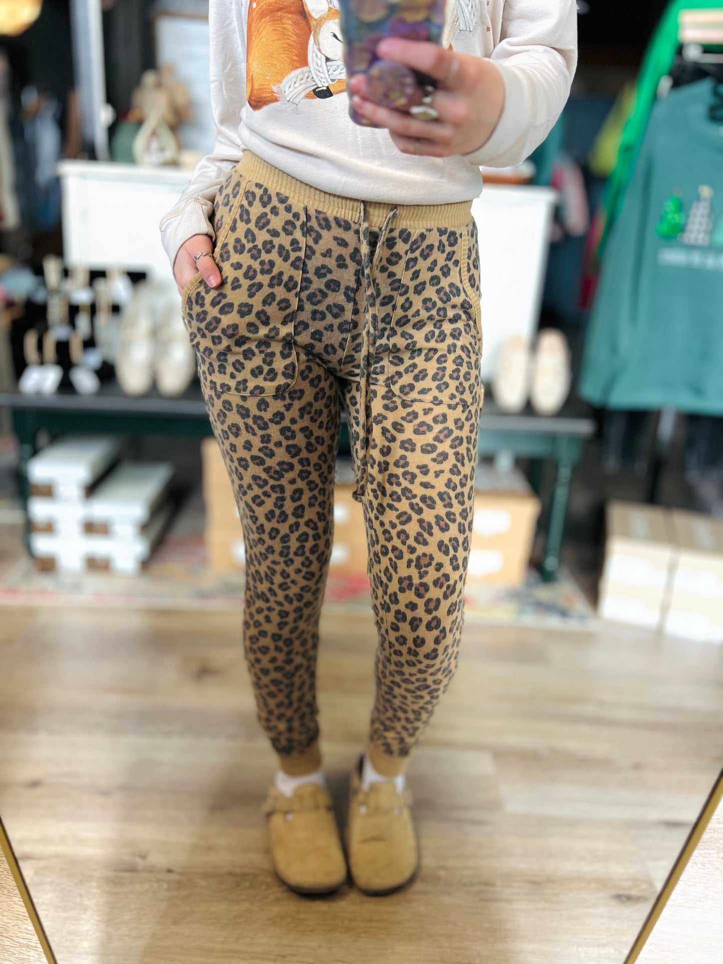 NWT Cheetah Print Lounge Pants - XS