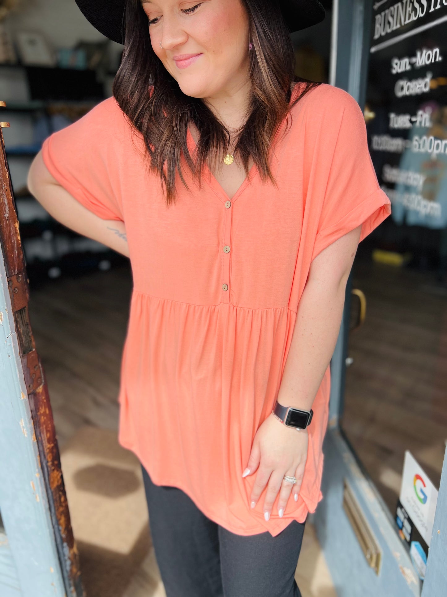 Phoebe | Babydoll Top - Curvy