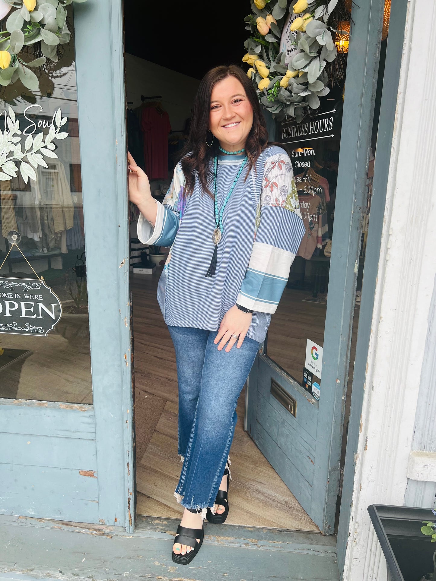 Mid Rise Straight Leg Jeans