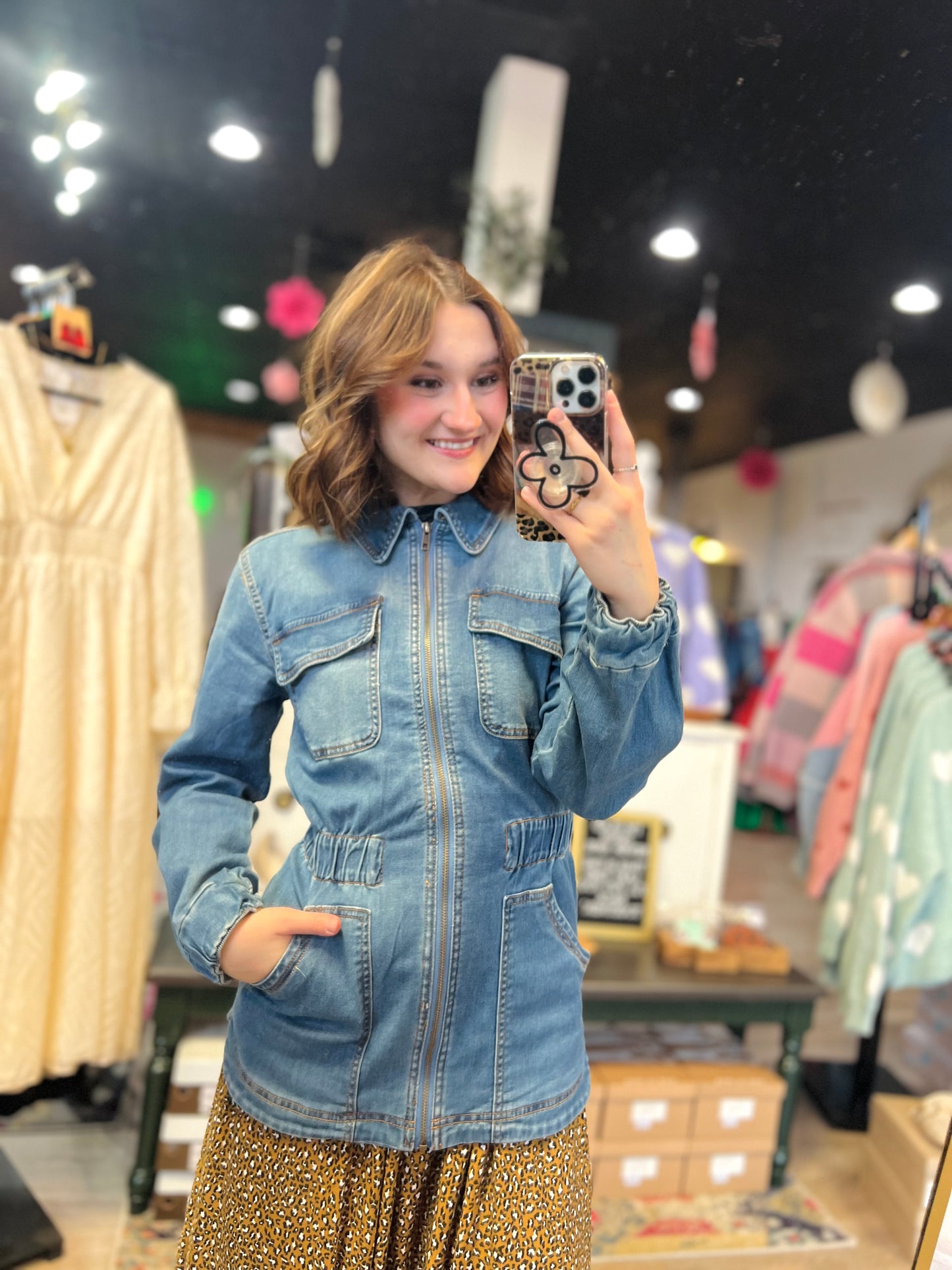 Knox Rose Denim Cover Up - XS