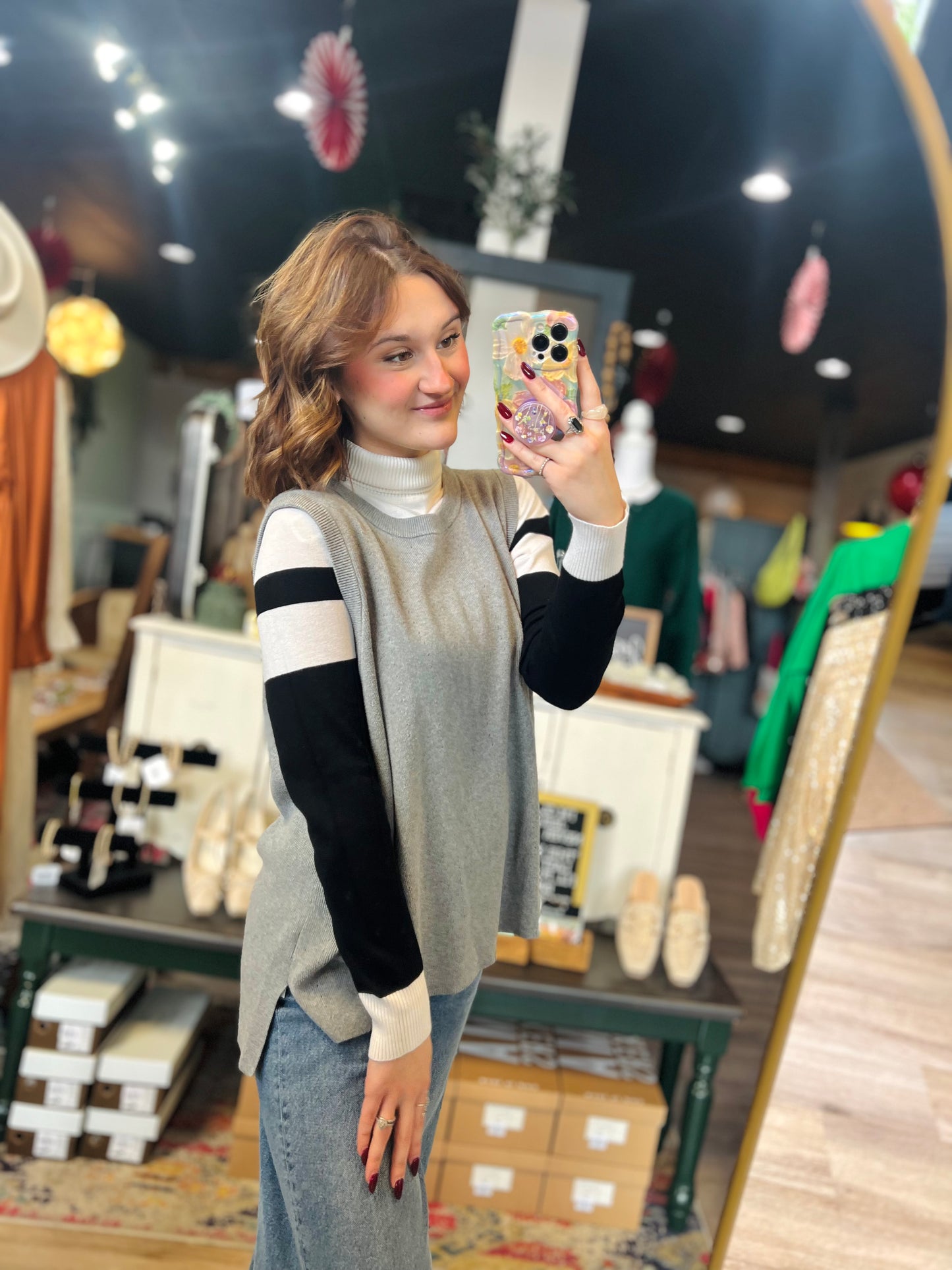 Banana Republic Grey Sweater Tank - XL