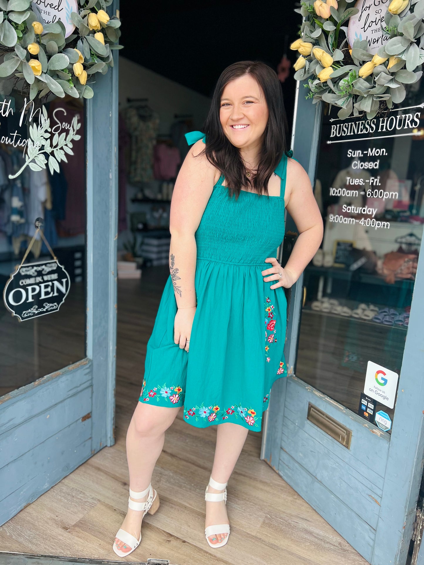The Margie | Embroidered Dress