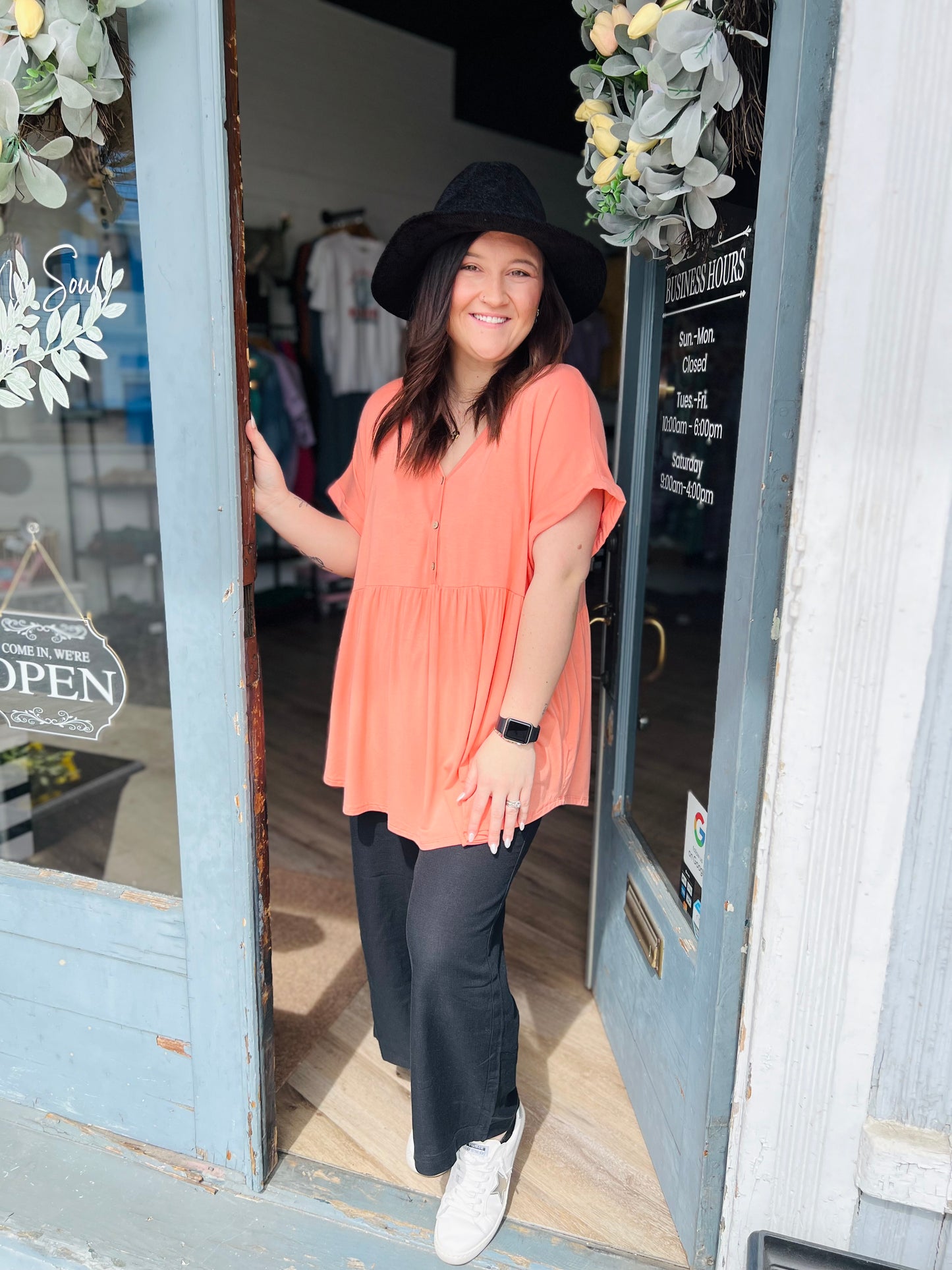 Phoebe | Babydoll Top - Curvy