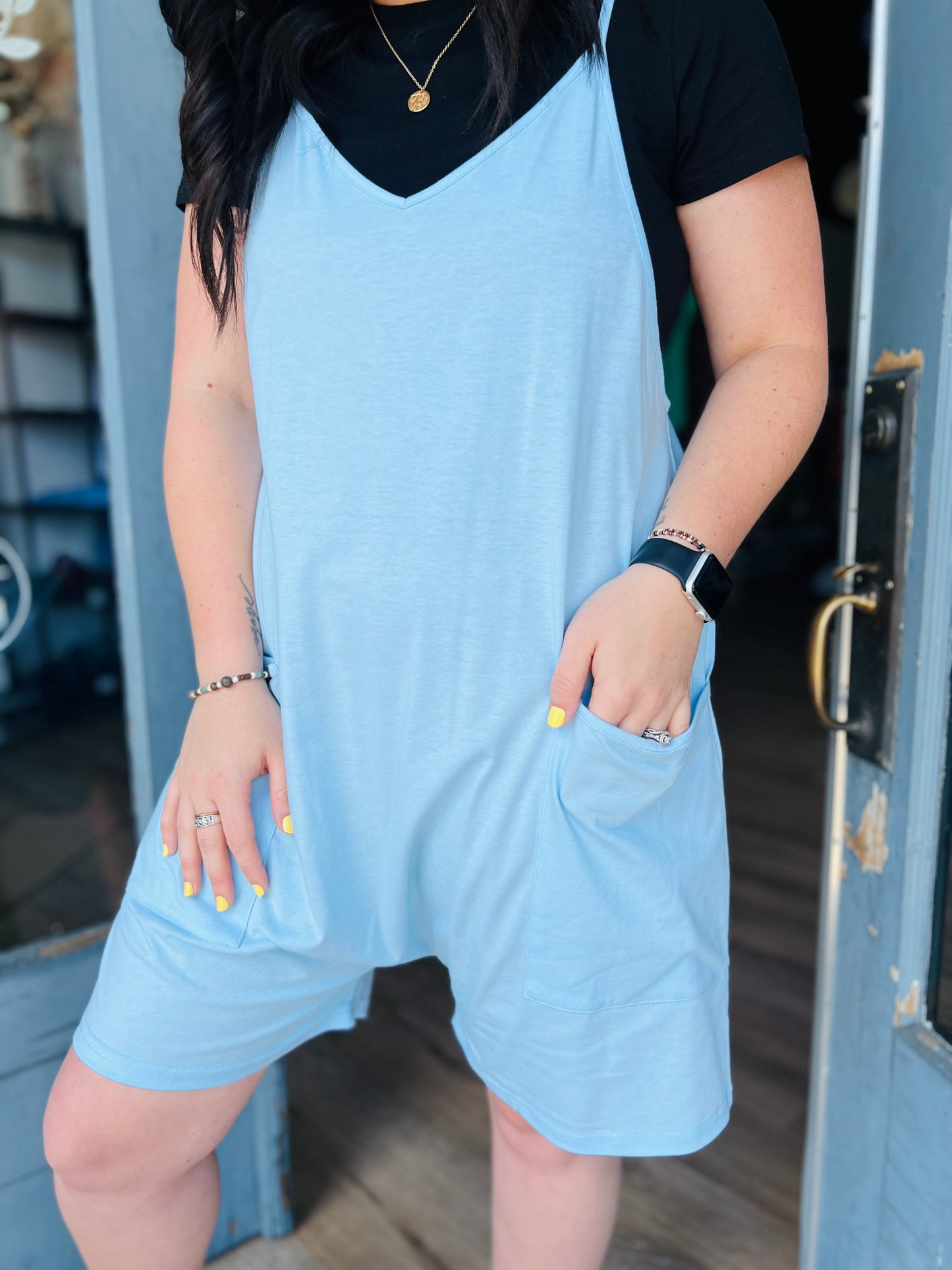Jescha | Romper - Sky Blue