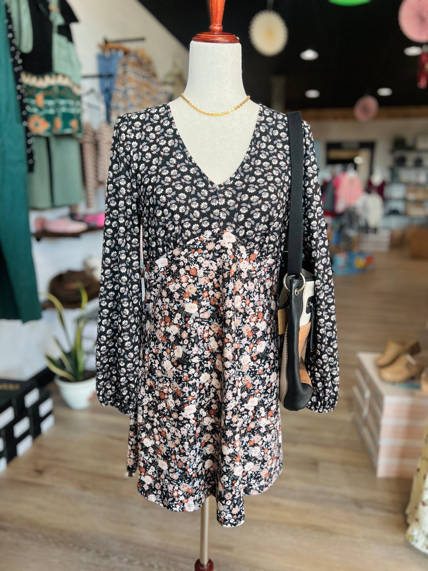 As U Wish Floral Dress - Size L