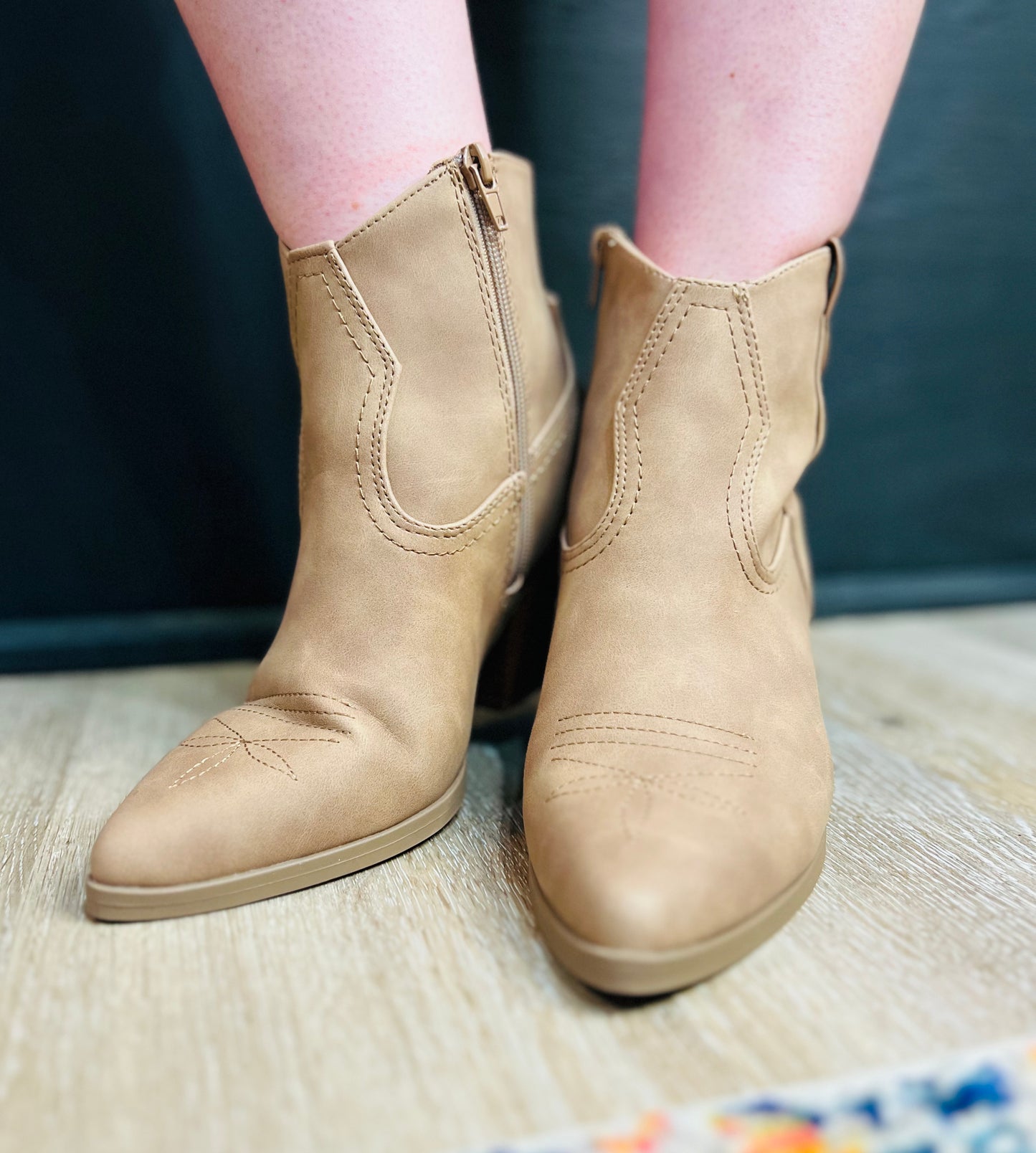 Pointed Toe Heeled Ankle Booties