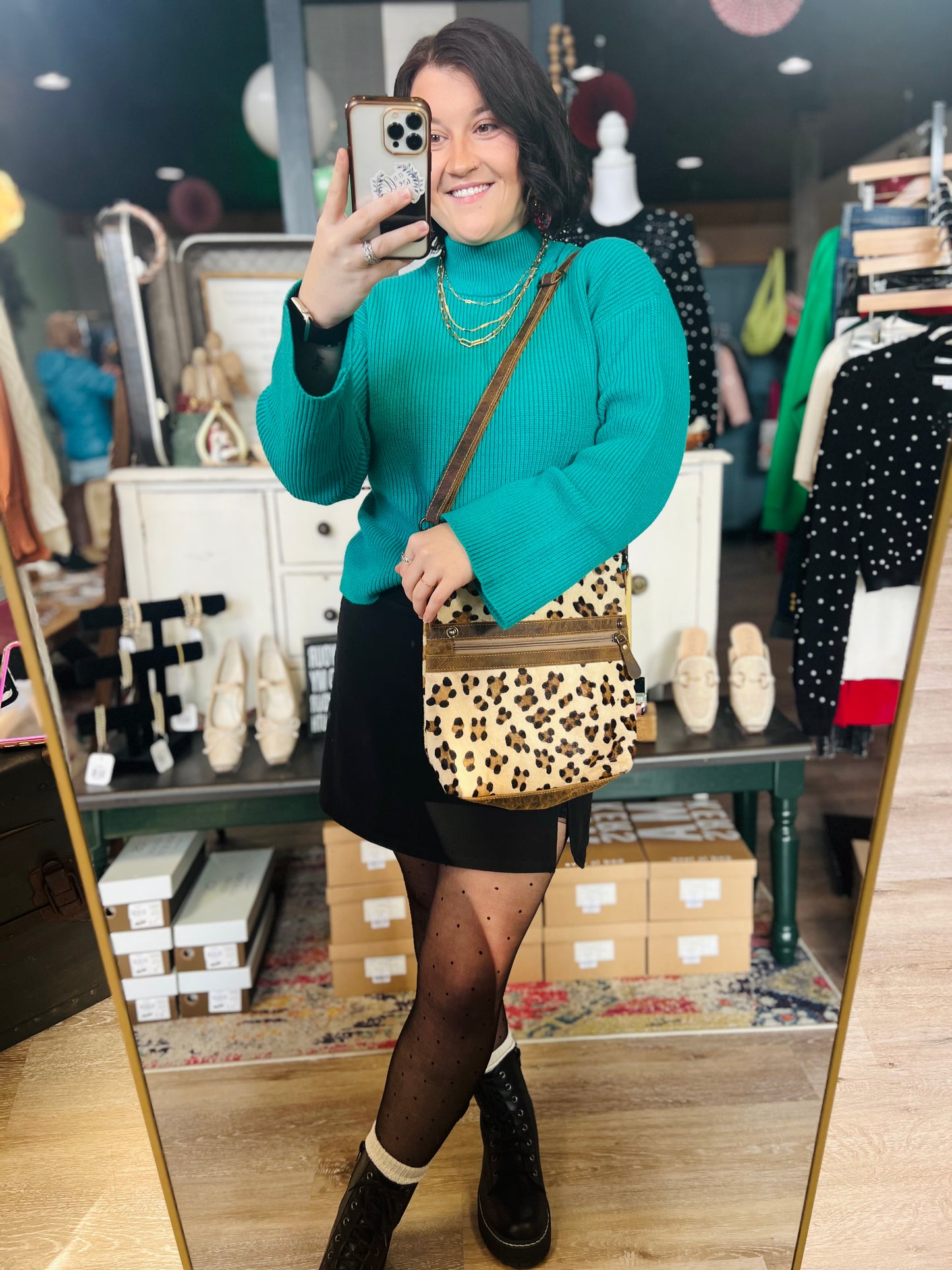 Myra Bag - Cheetah Print Cowhide
