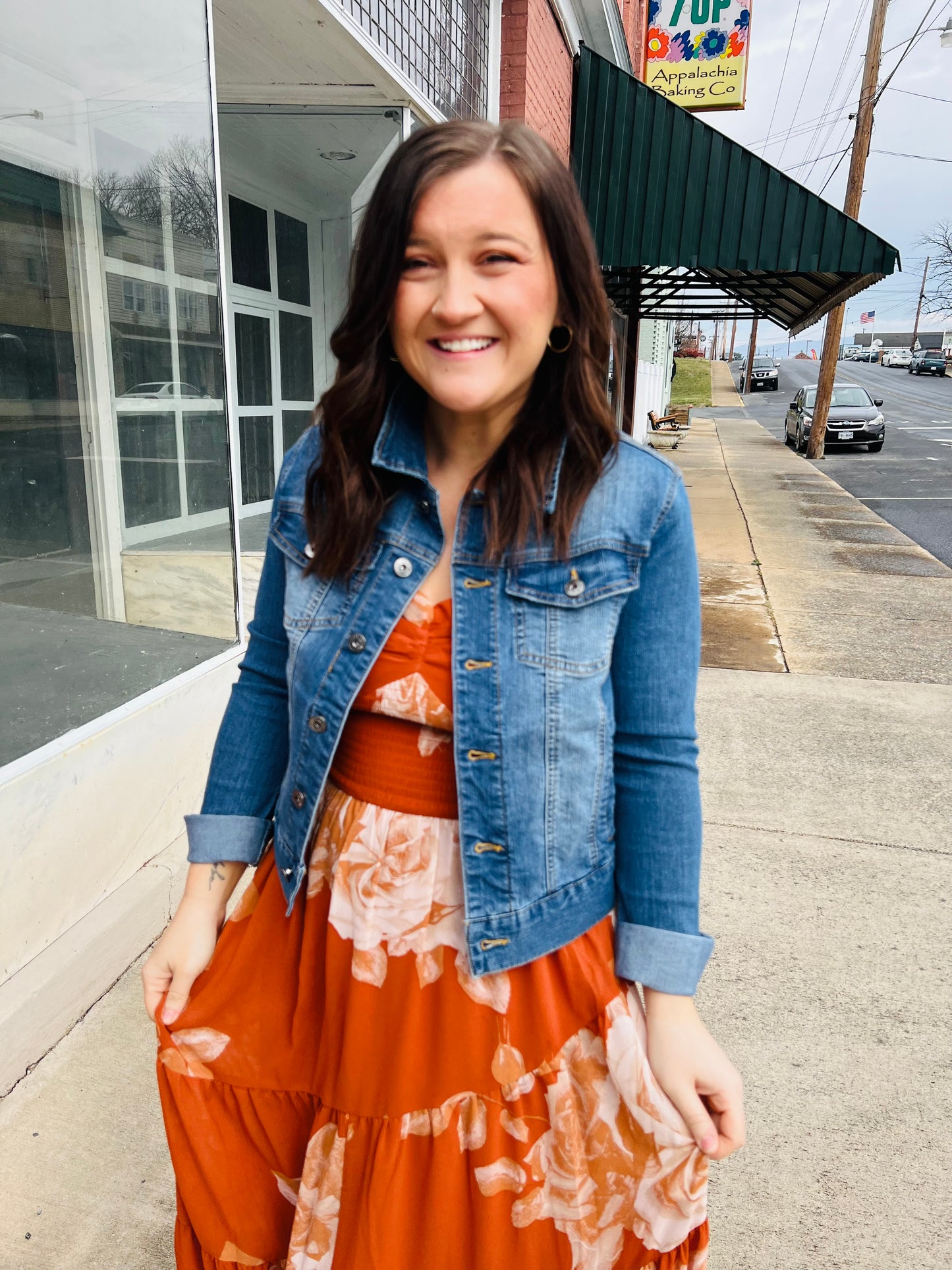 Floral Spiral Tiered | Maxi Dress