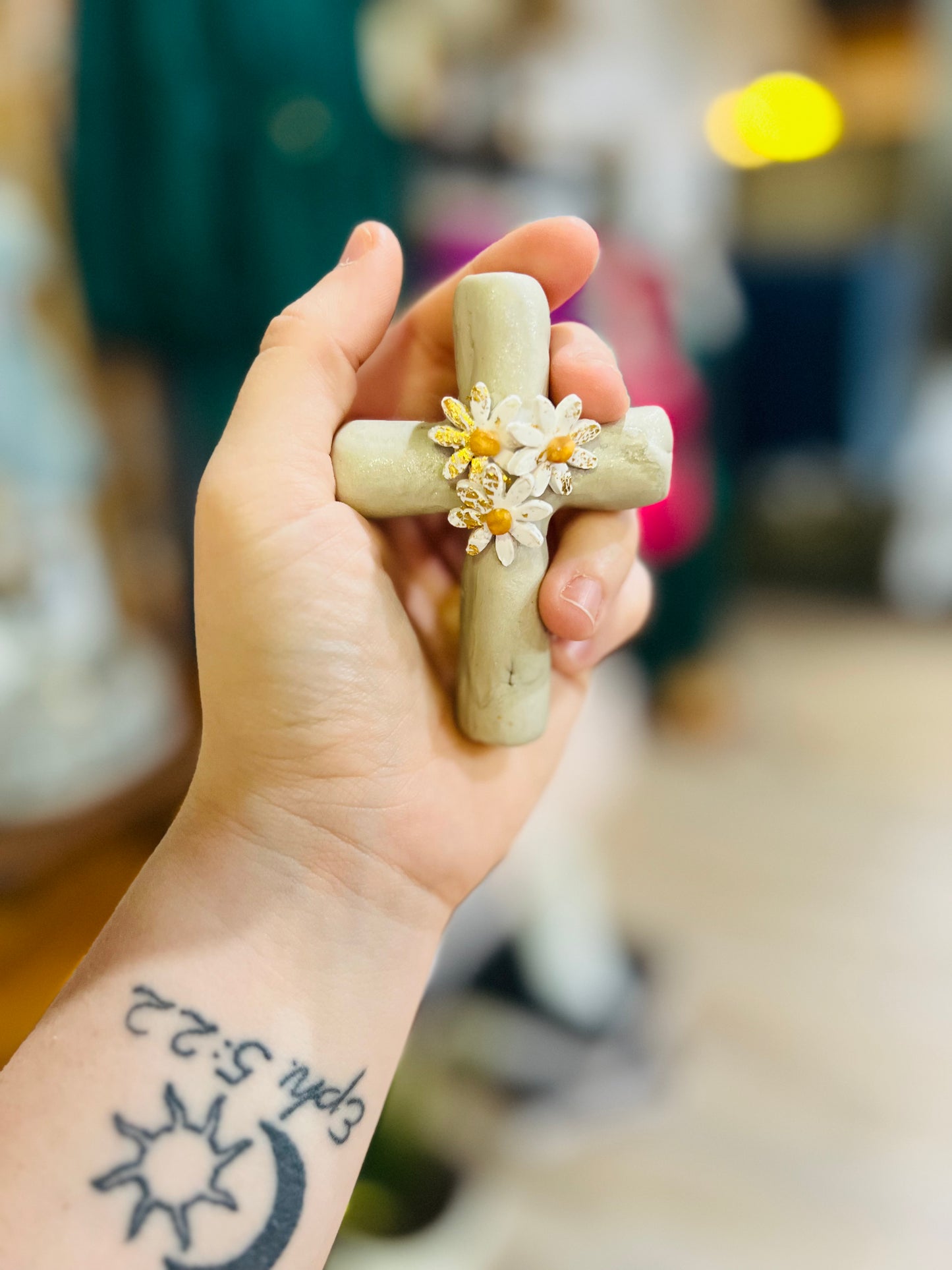 Blooming Prayer Cross