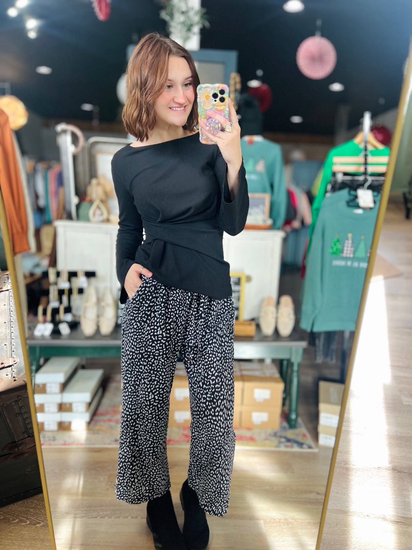 Ellen Tracy Black Blouse - S